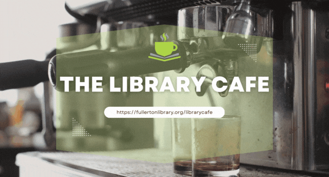 Library cafe banner