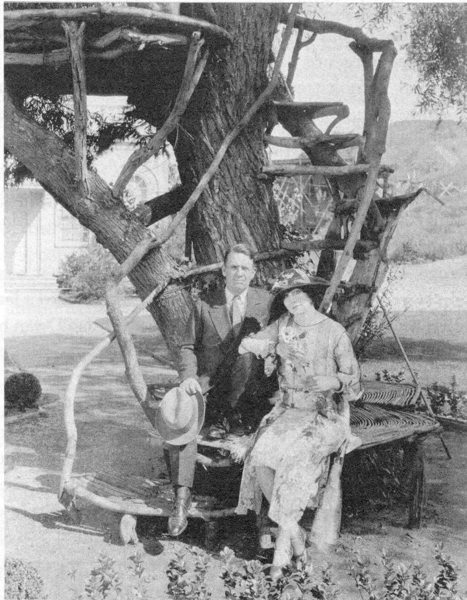 A black and white photograph of Harry Gantz and Lois Weber.