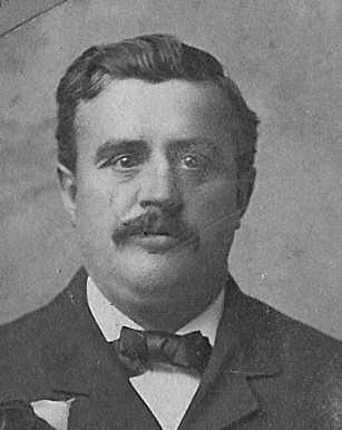 A black and white portrait photograph of Builder Edward Schenck.