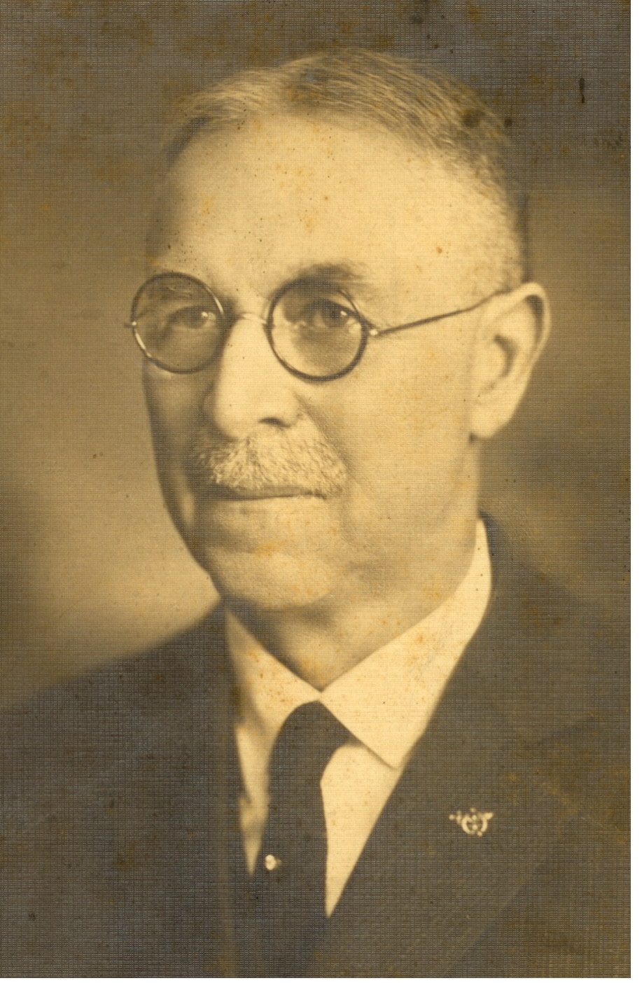 A vintage portrait photograph of Edgar Johnson.
