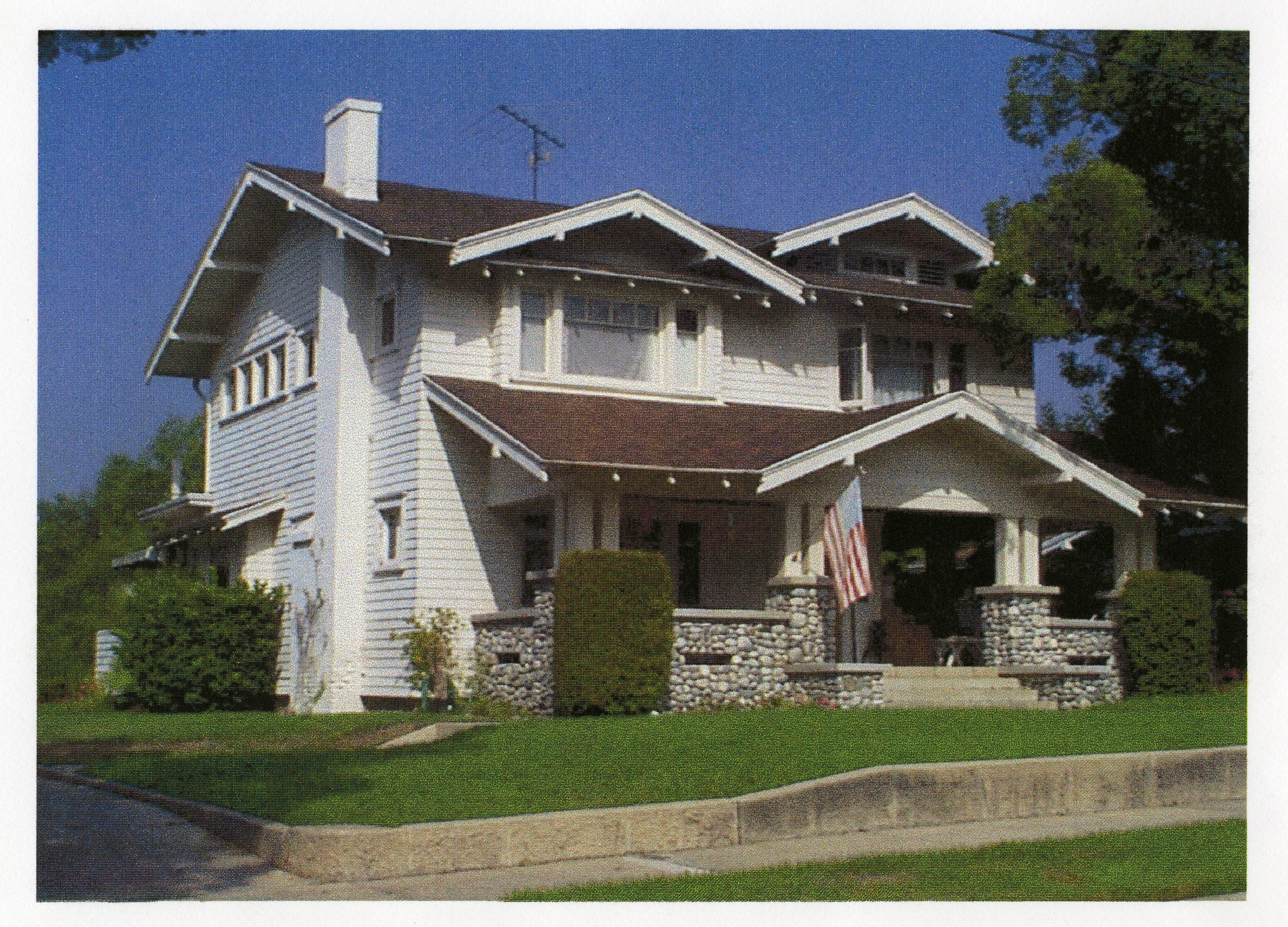 A colored photo of the Samuel Fuller House for the Fullerton Through the Years in 2000.