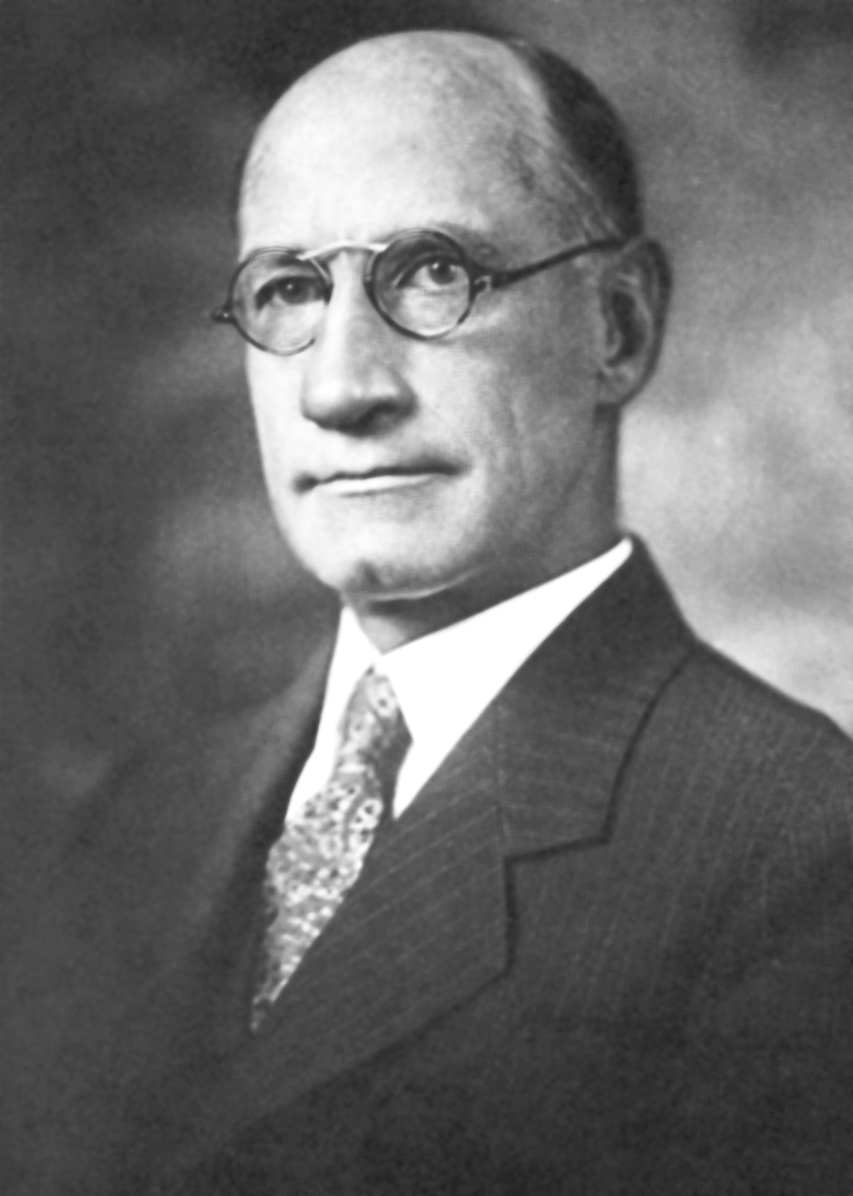 A black and white photograph of Emerson Marks.
