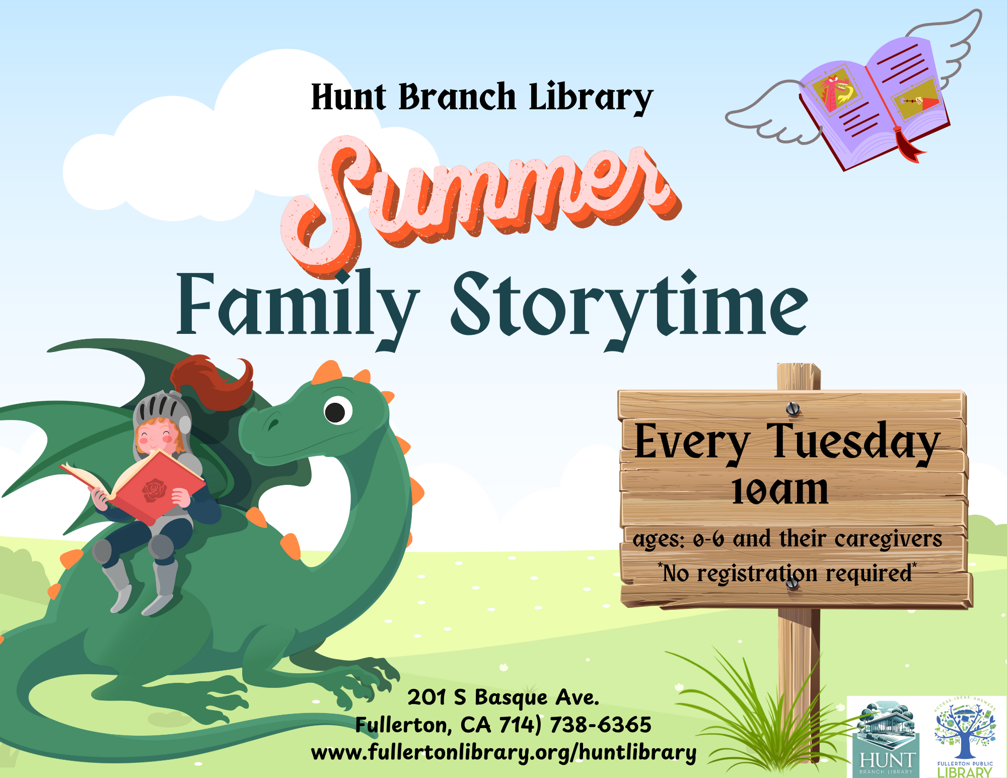 Summer Storytime 2025 Flier