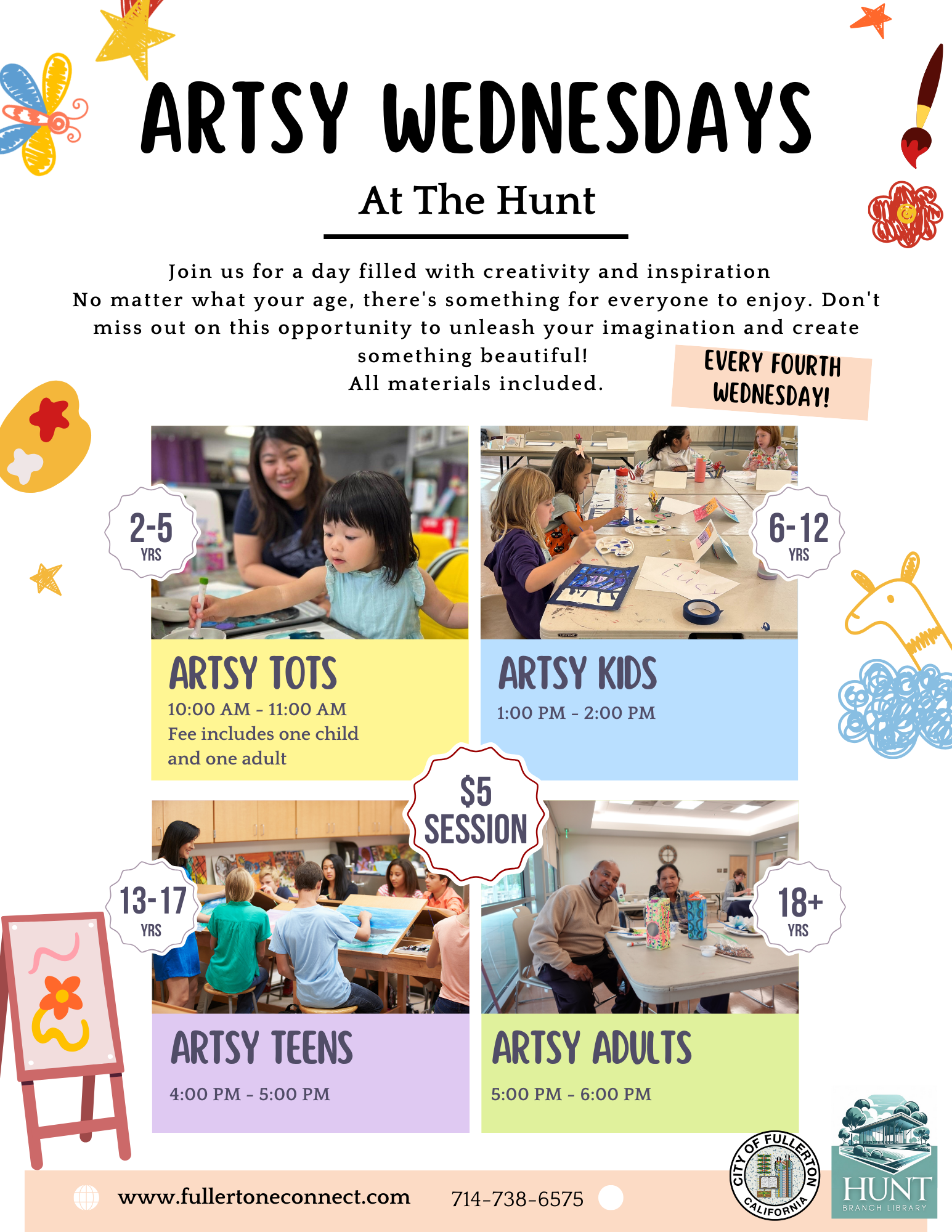 Arts activities at Hunt