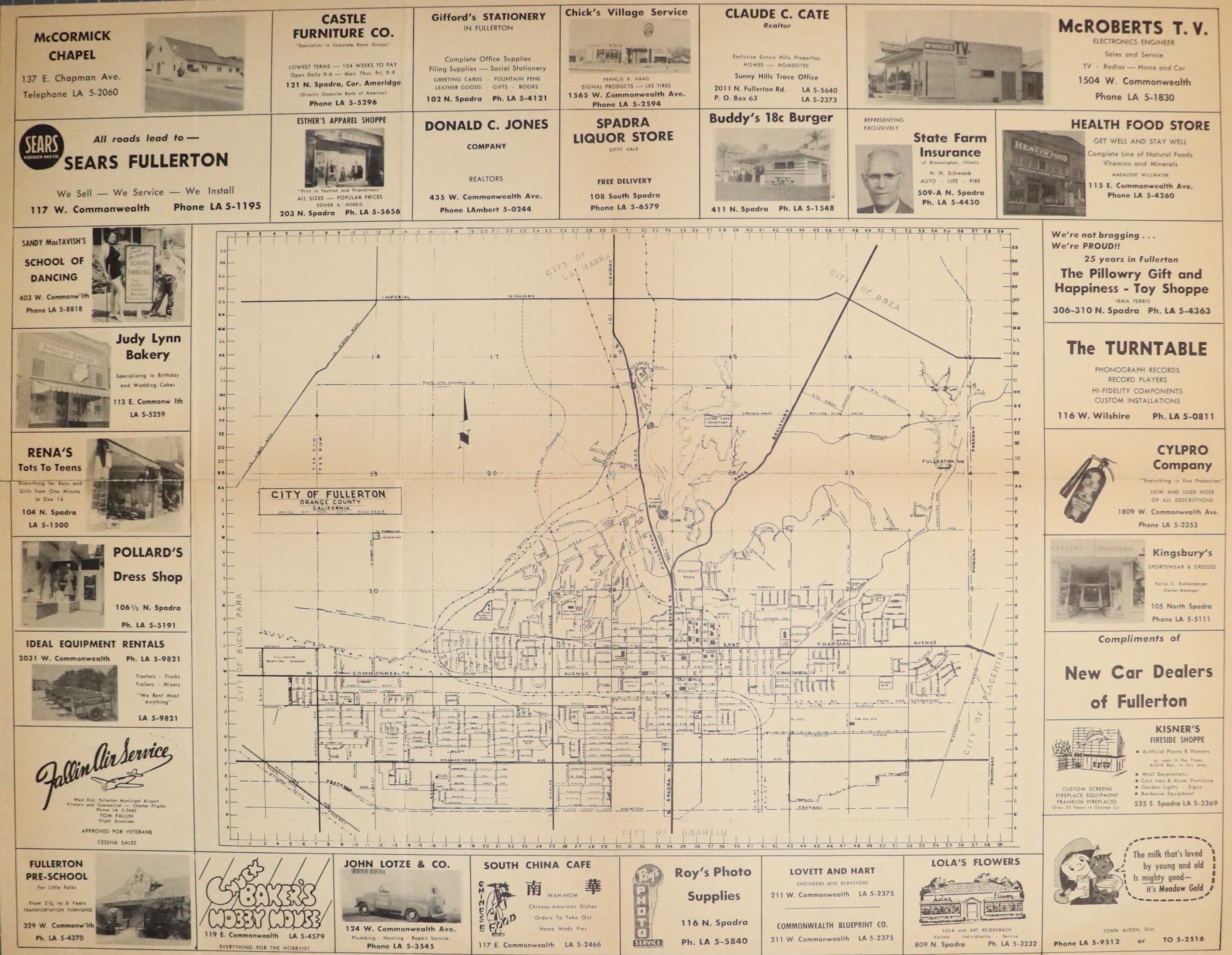 A digital scan of the Chamber of Commerce (side A) from 1952.