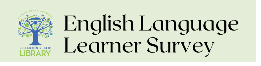 English Learner Survey (English)