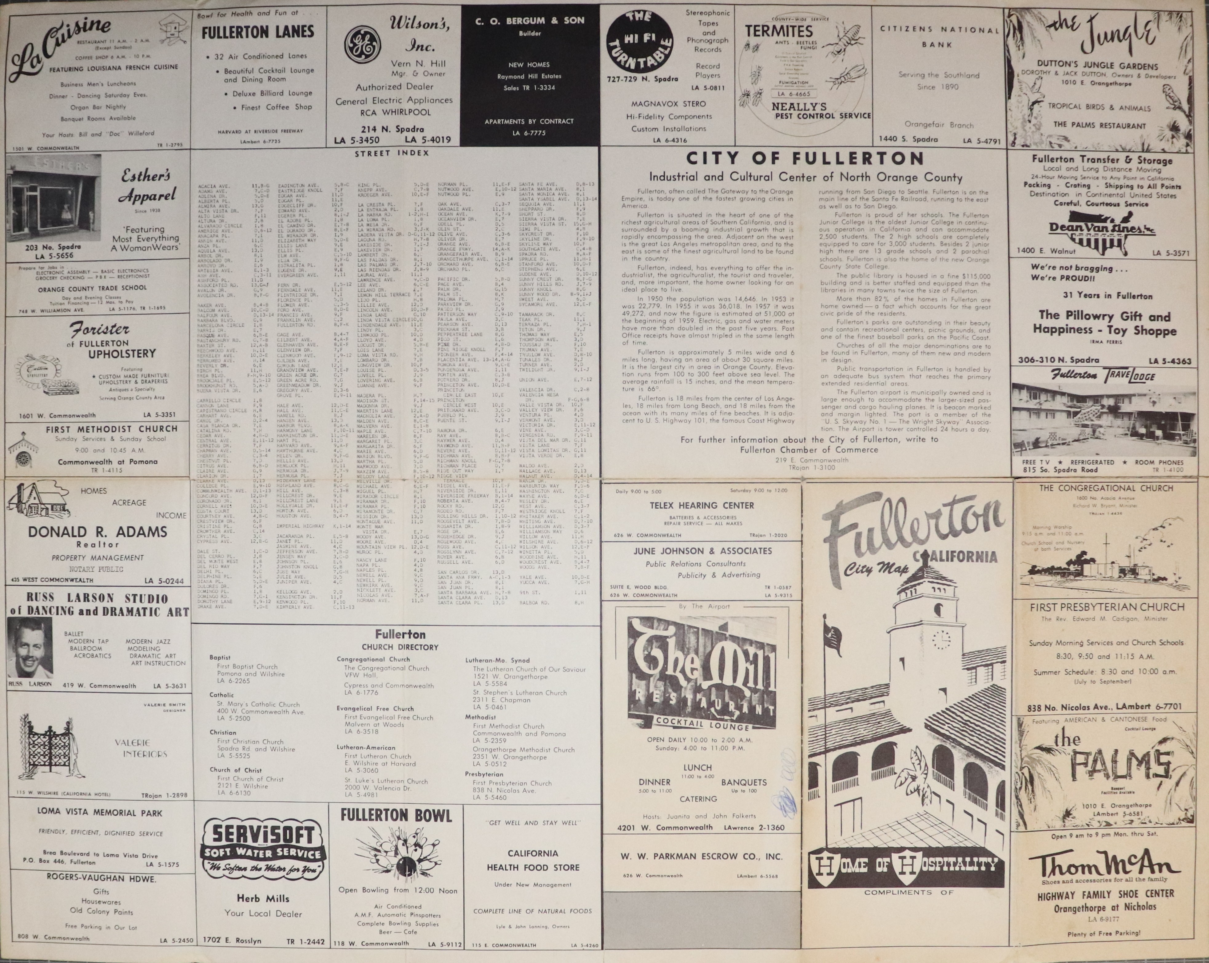 A digital scan of the Chamber of Commerce (side B) from 1959.