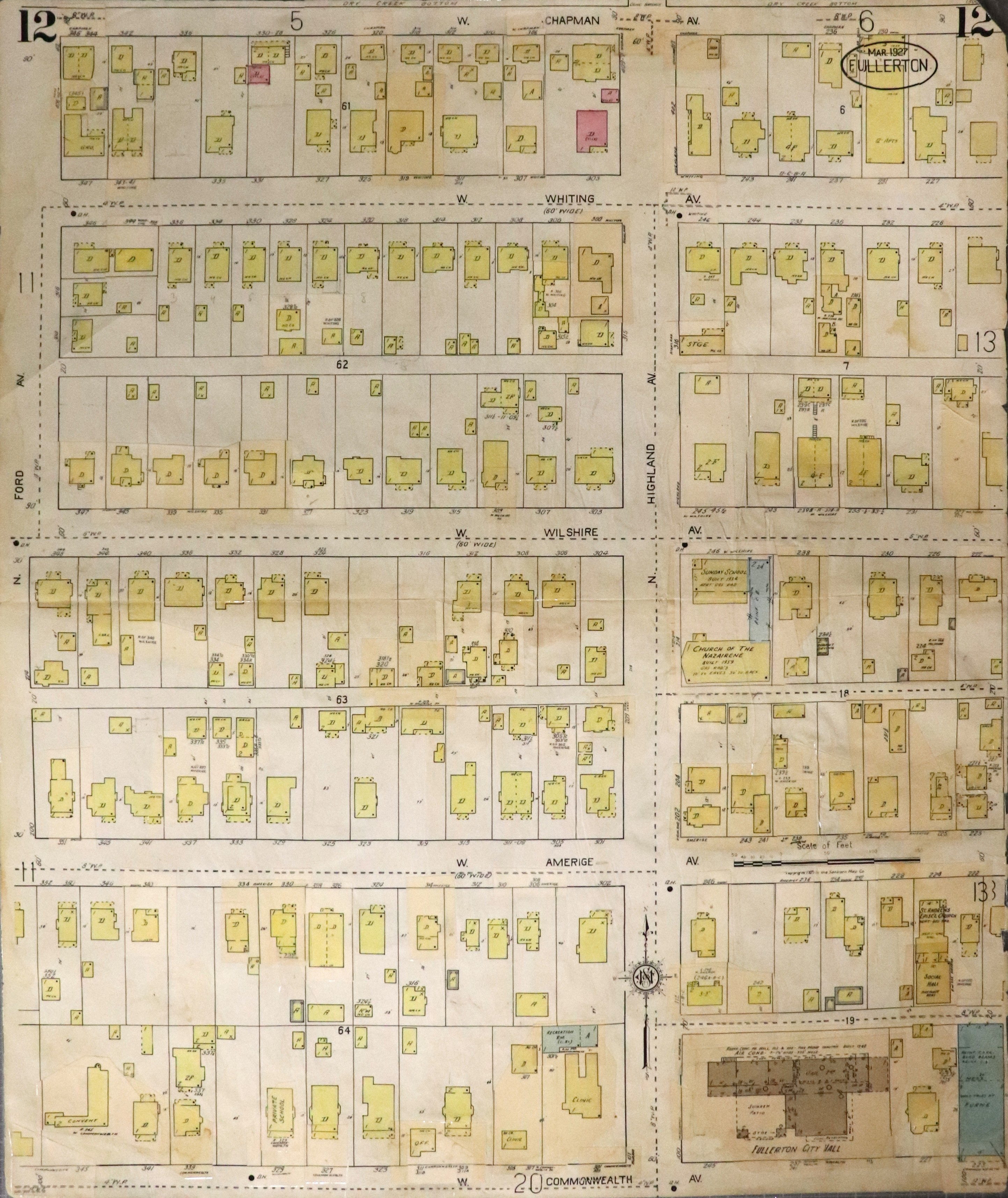 A digital scan of Sanborn Map 12 from 1959.