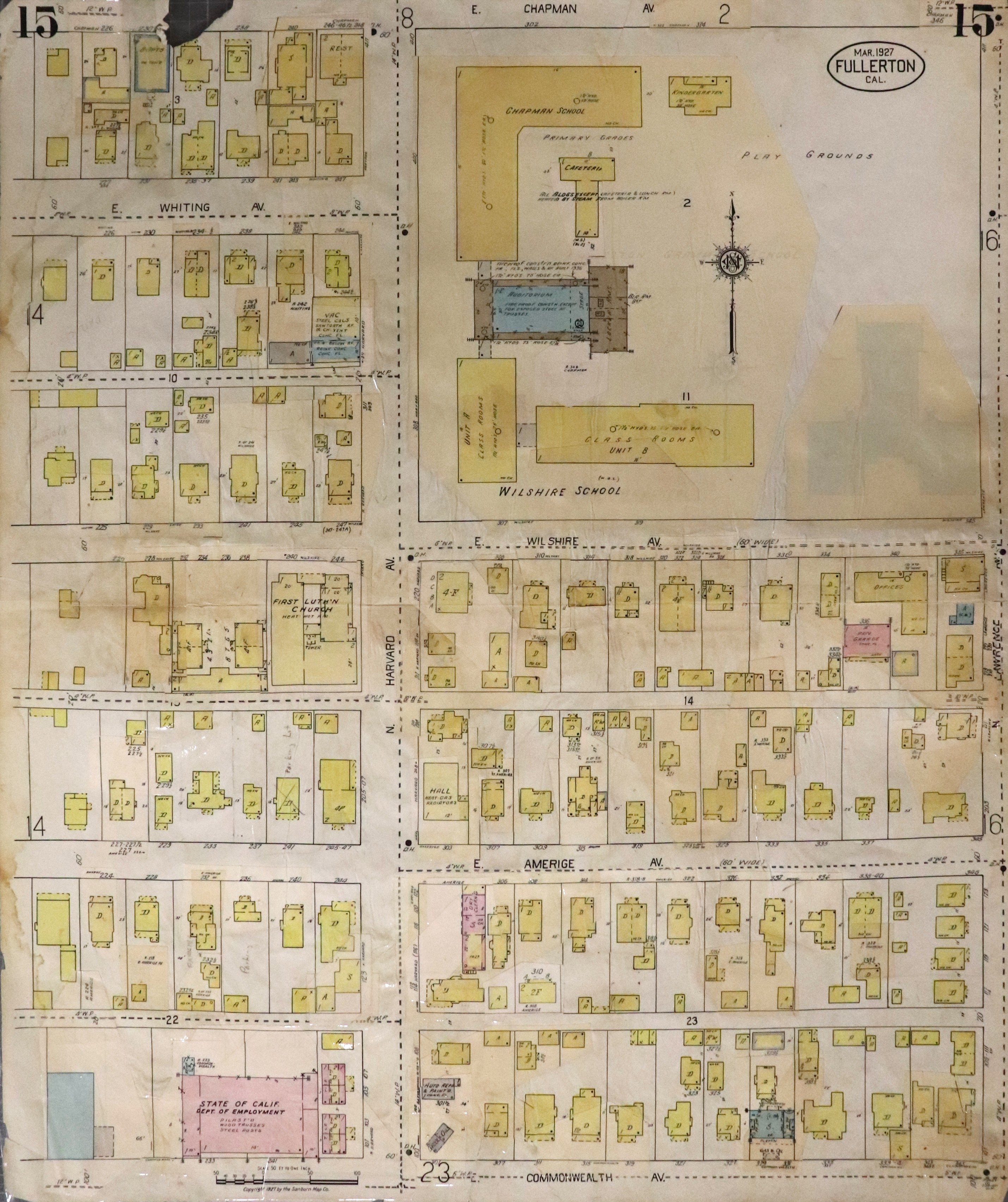 A digital scan of Sanborn Map 15 from 1959.