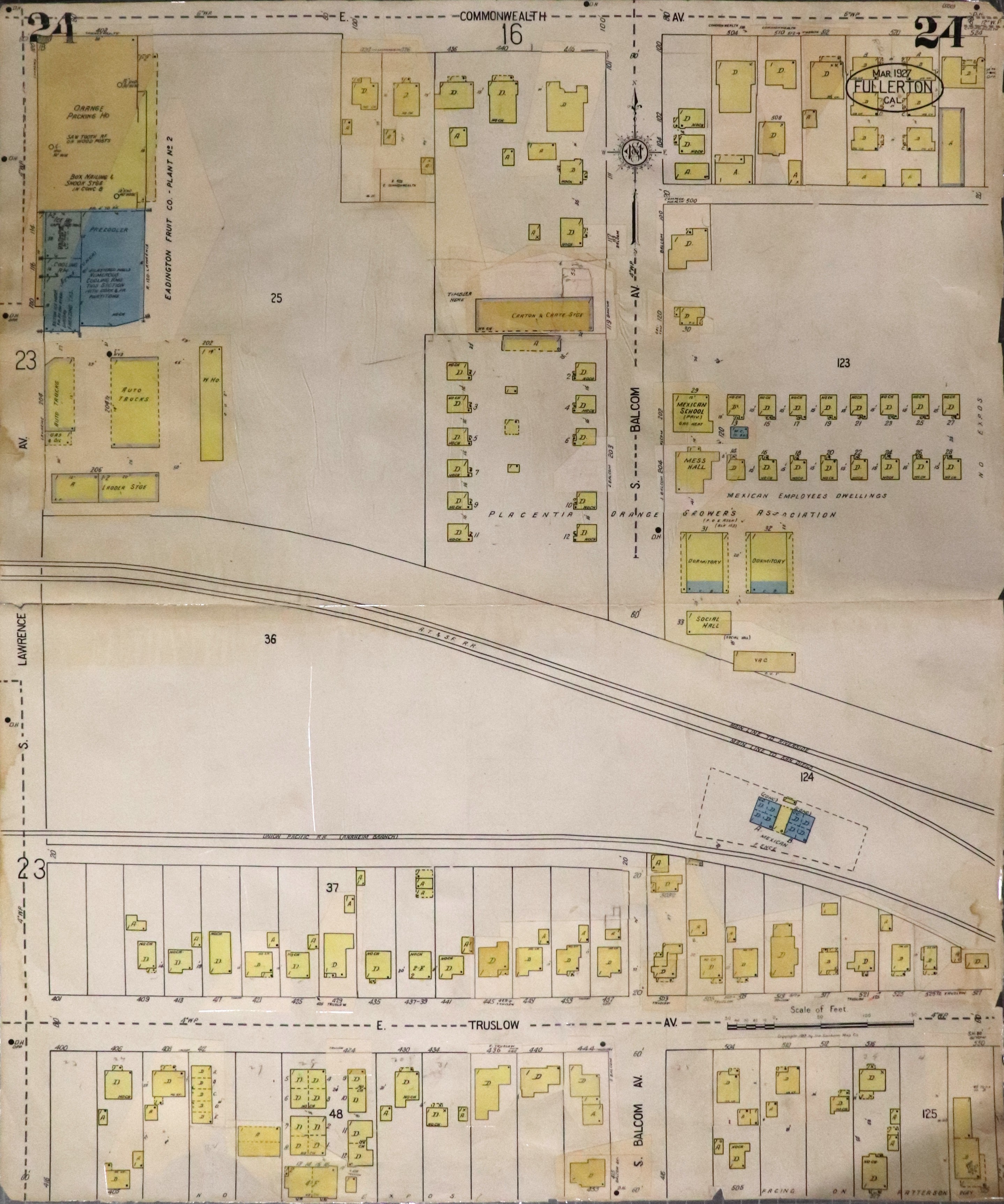 A digital scan of Sanborn Map 24 from 1959.