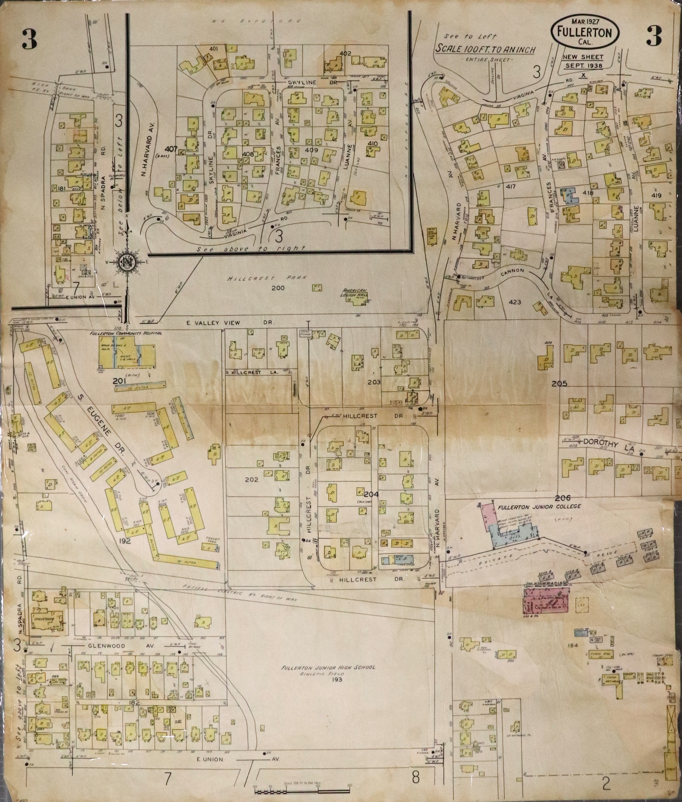 A digital scan of Sanborn Map 3 from 1959.