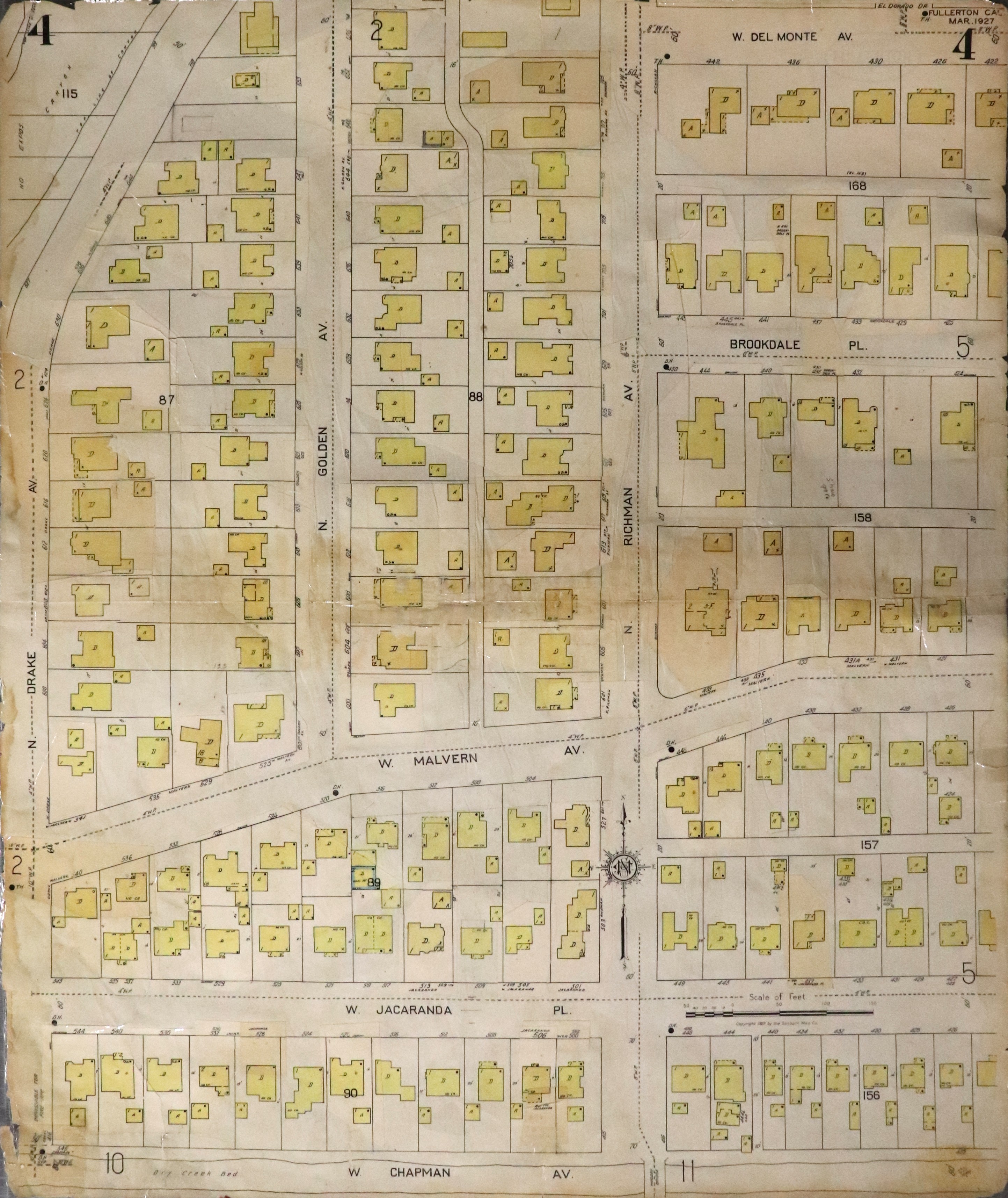 A digital scan of Sanborn Map 4 from 1959.