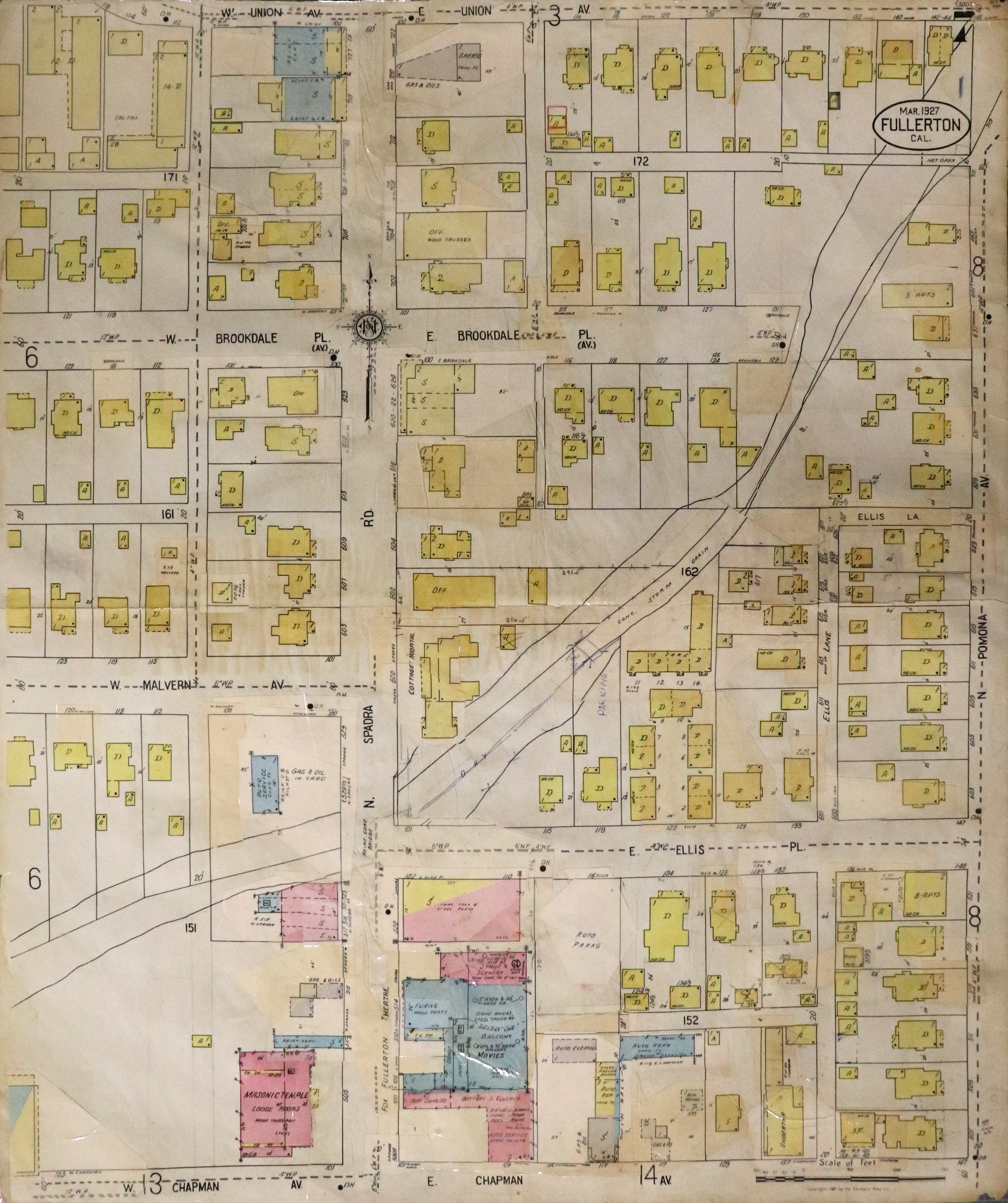 A digital scan of Sanborn Map 7 from 1959.