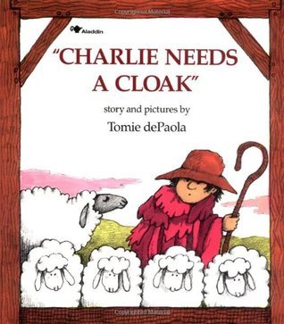 Book-cover-for-Charlie-needs-a-cloak-by-Tomie-de-Paola