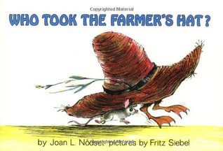 Book-cover-for-Who-took-the-farmer's-hat?-by-Joan-L.-Nodset