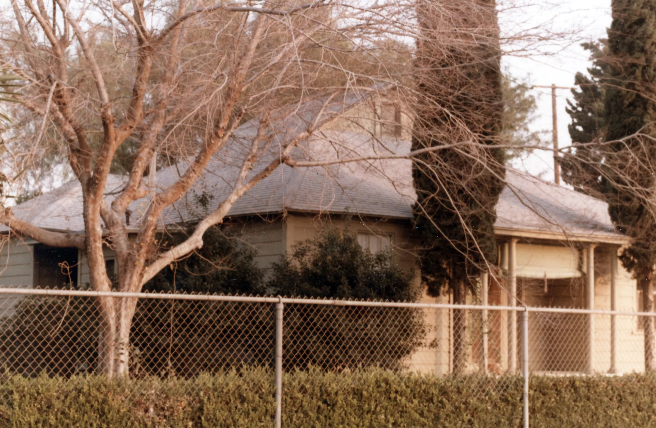 A vintage photograph of the Otto Des Granges House in 1984.