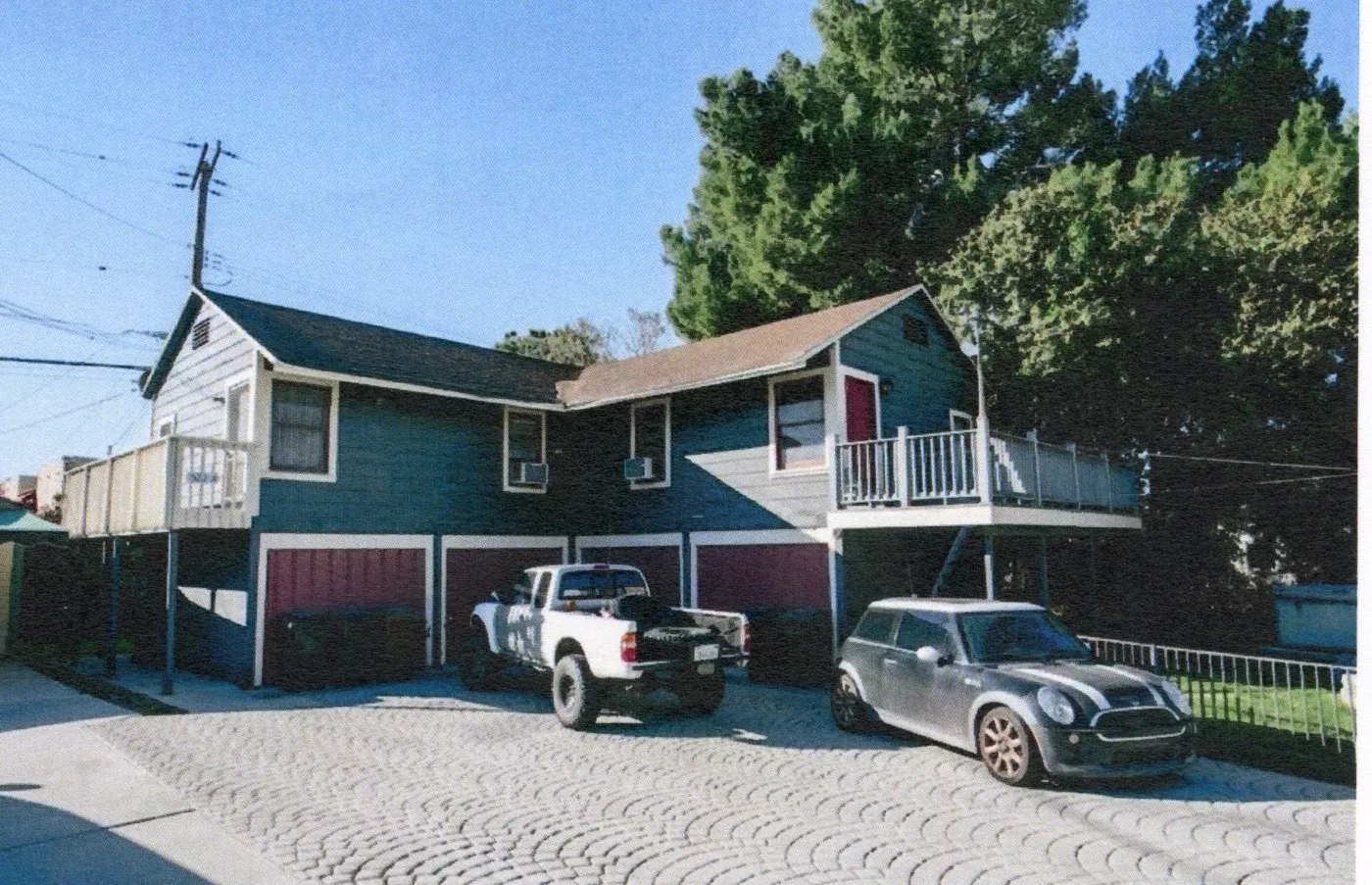 A colored photo of the Charles Ruddock House&#039;s rear addition in 2017.