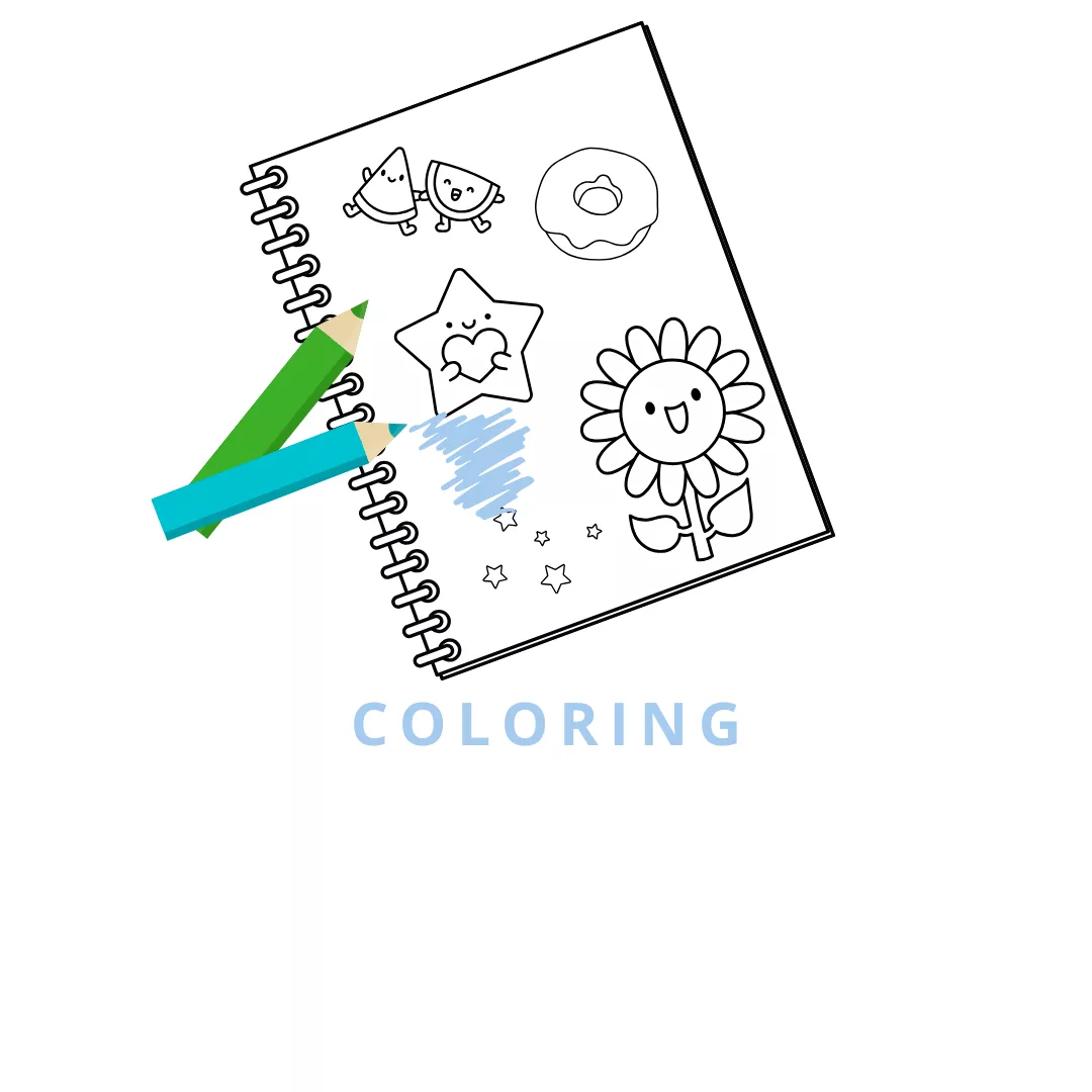 Coloring website graphic