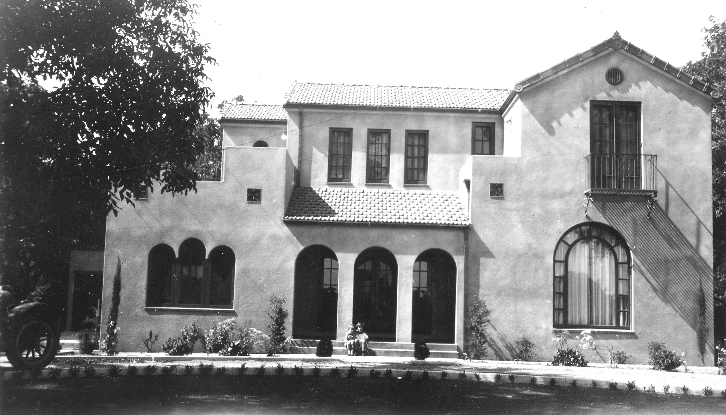 A black and white photograph of the William Wintter House&#039;s early exterior as residence.