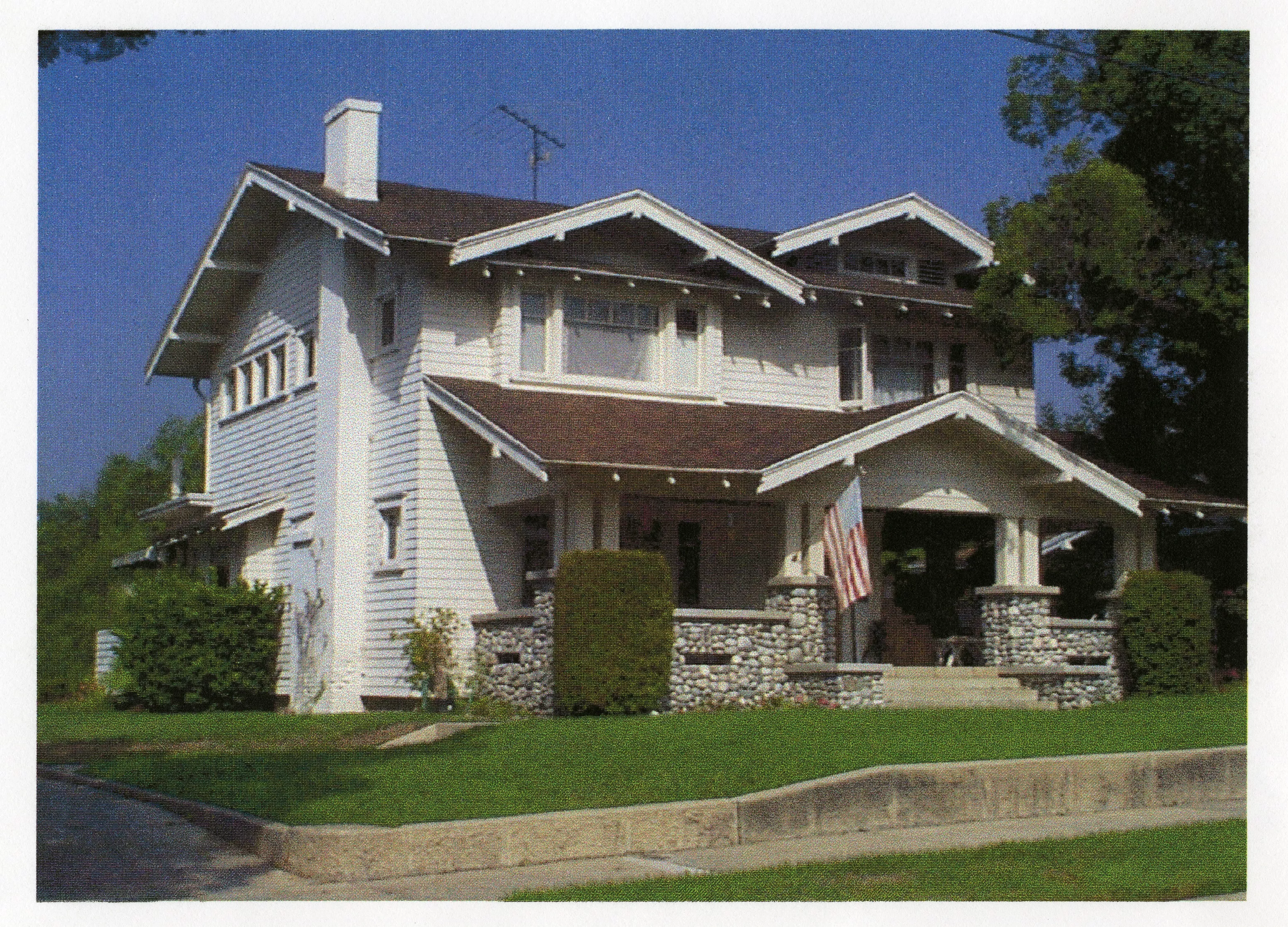A colored photo of the Samuel Fuller House for the Fullerton Through the Years in 2000.