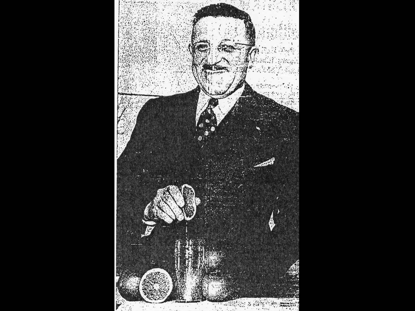 A black and white photograph of Max Royer in 1939.