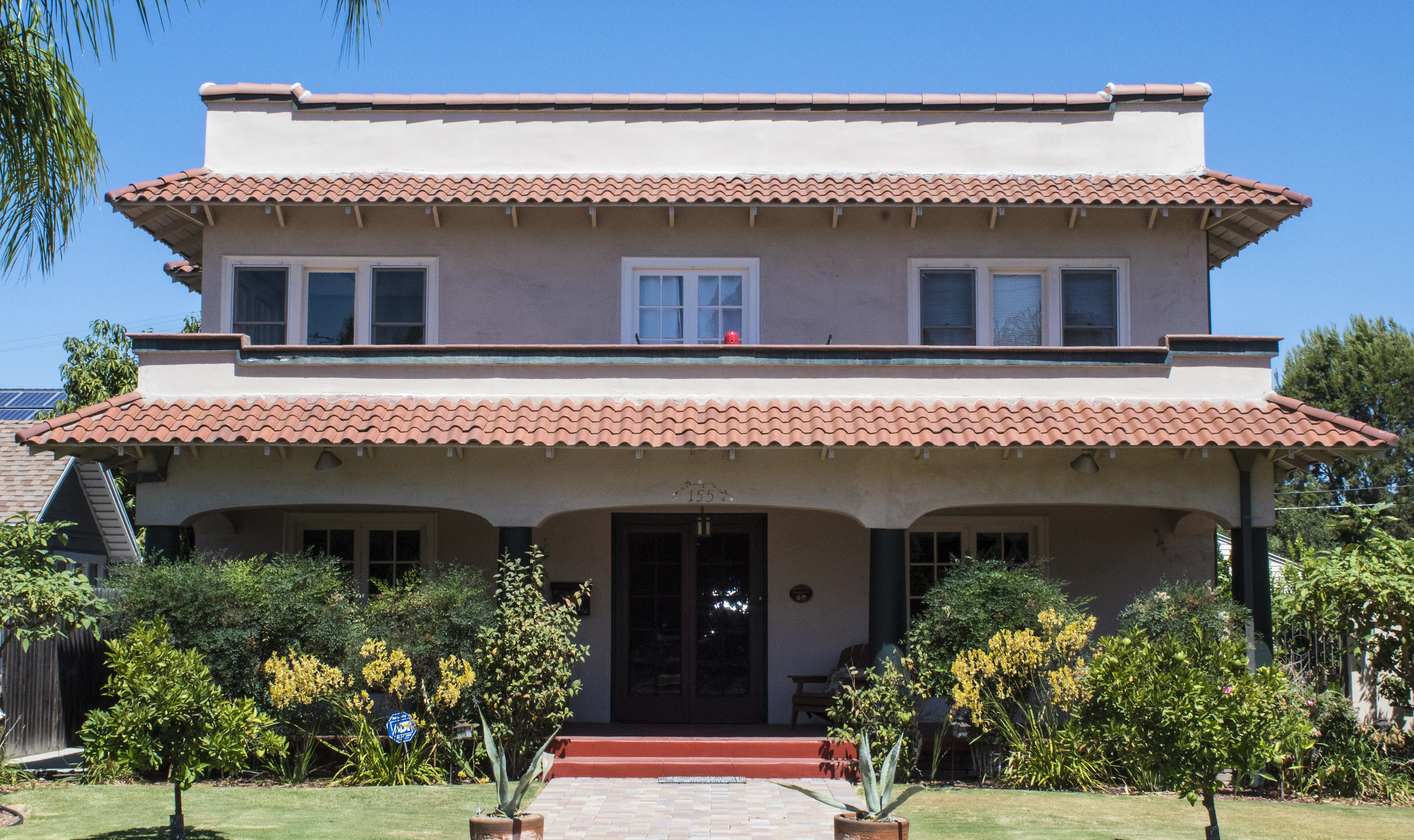 A colored photo of the Anita Shepardson House in 2017.