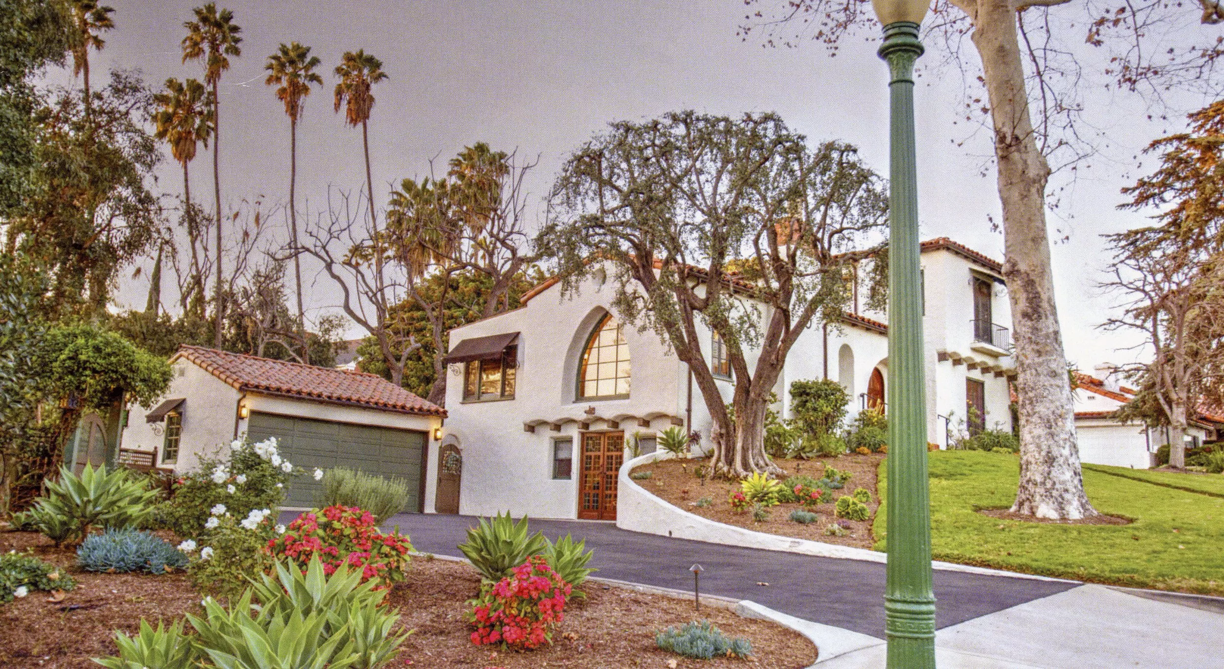 A colored photo of the view of the Walter Joseph Cadman House from Richman Avenue in 2019.