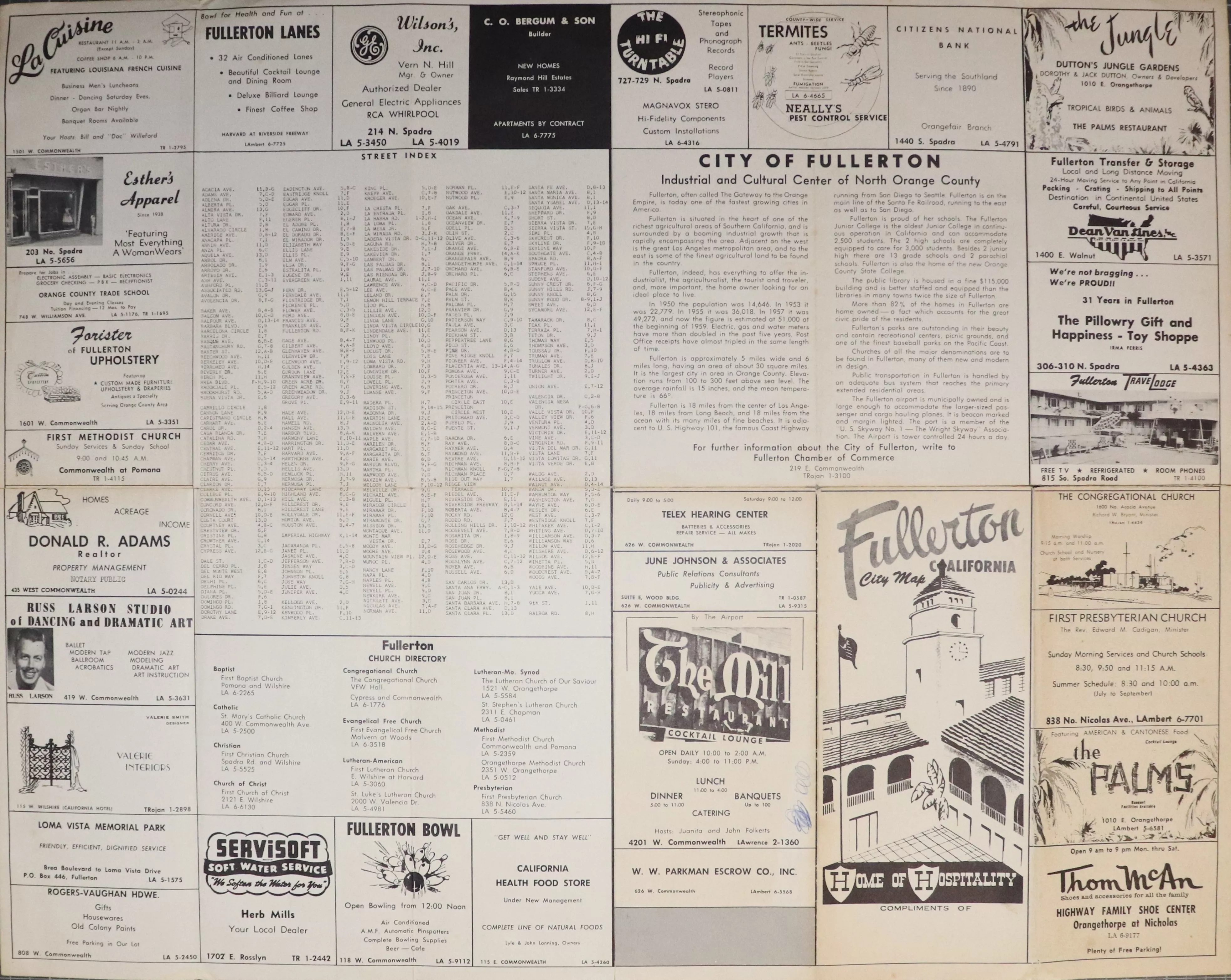 A digital scan of the Chamber of Commerce (side B) from 1959.
