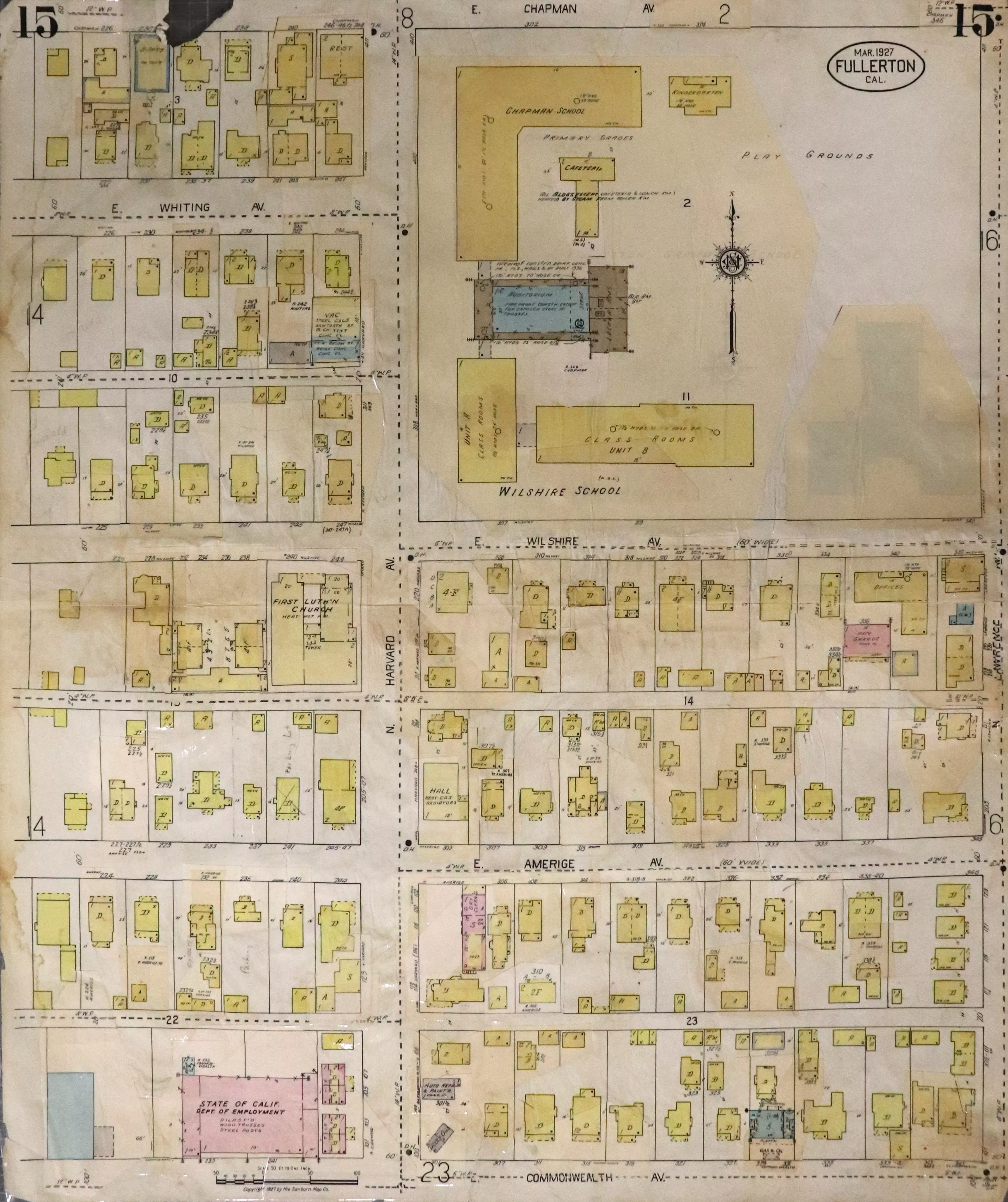 A digital scan of Sanborn Map 15 from 1959.