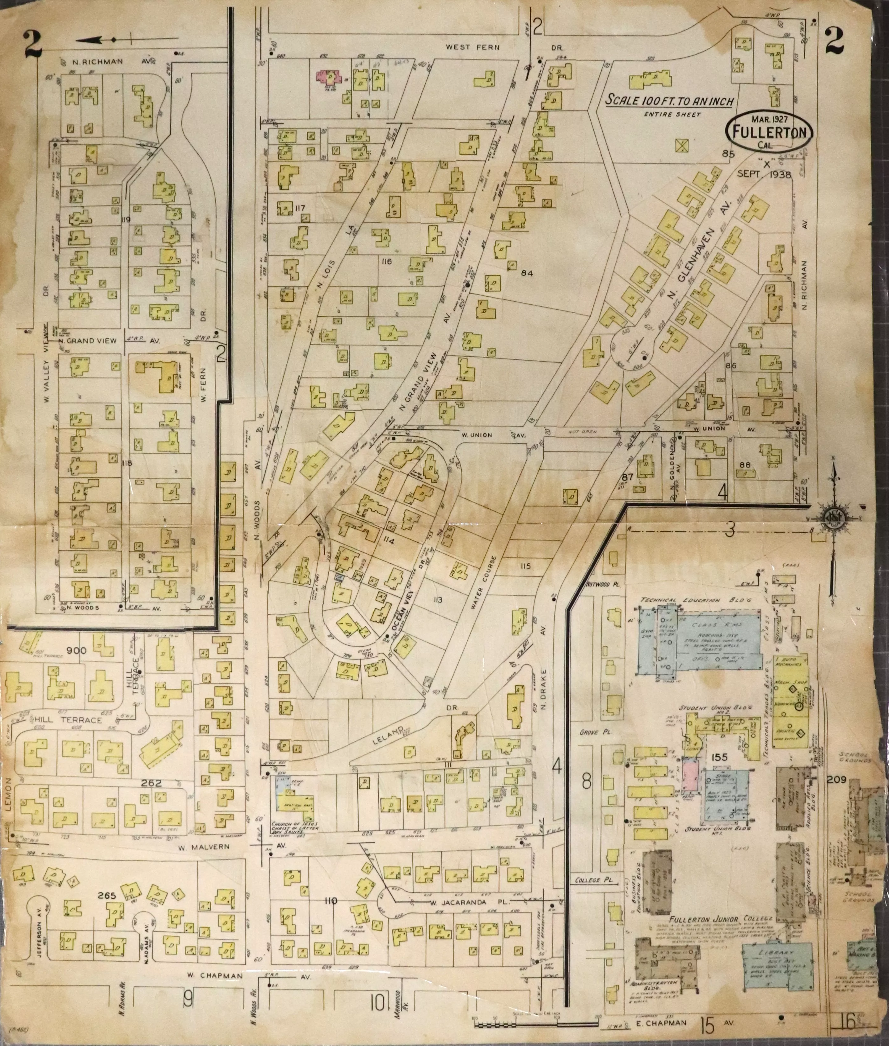 A digital scan of Sanborn Map 1 from 1959.