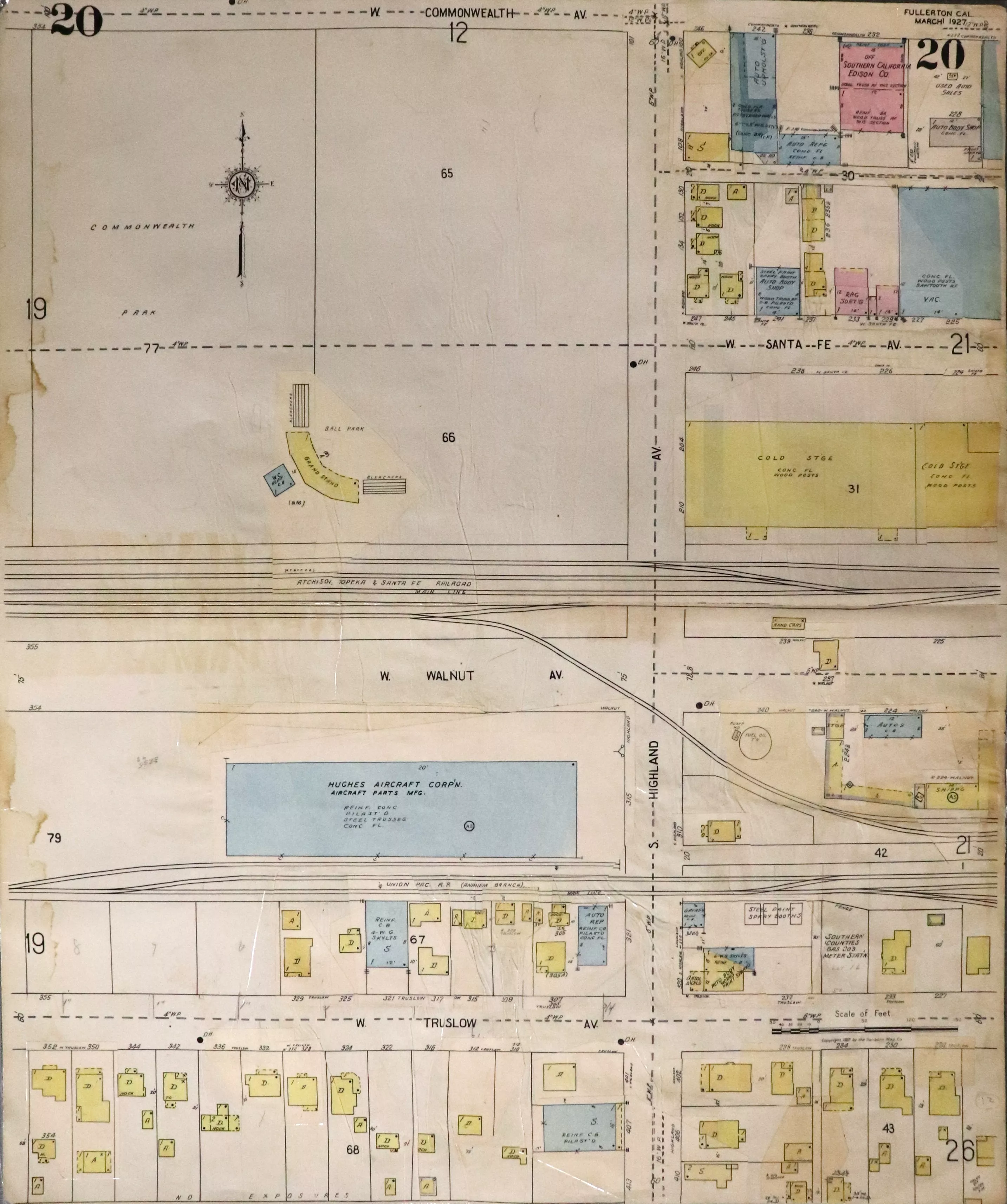 A digital scan of Sanborn Map 20 from 1959.