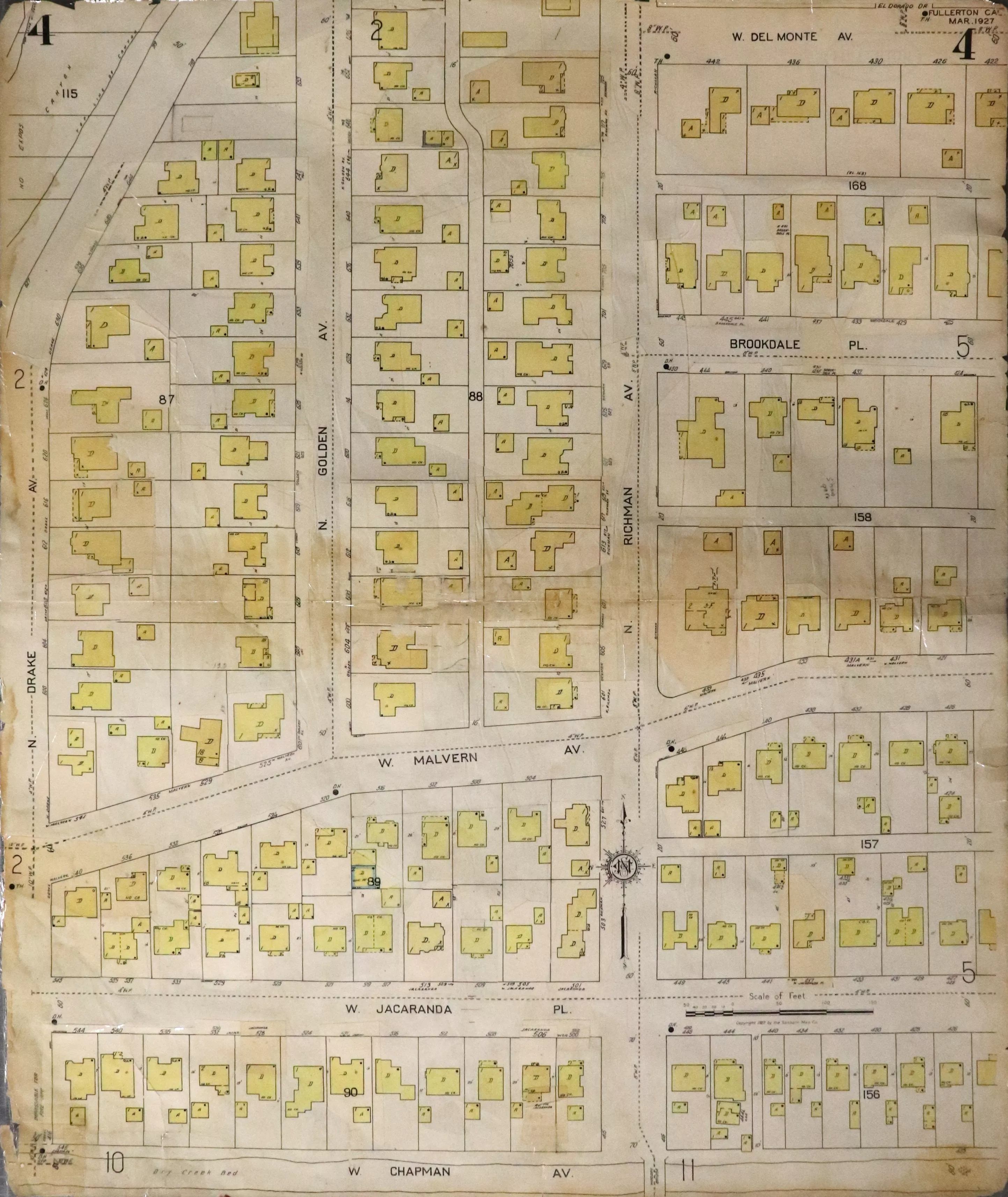 A digital scan of Sanborn Map 4 from 1959.