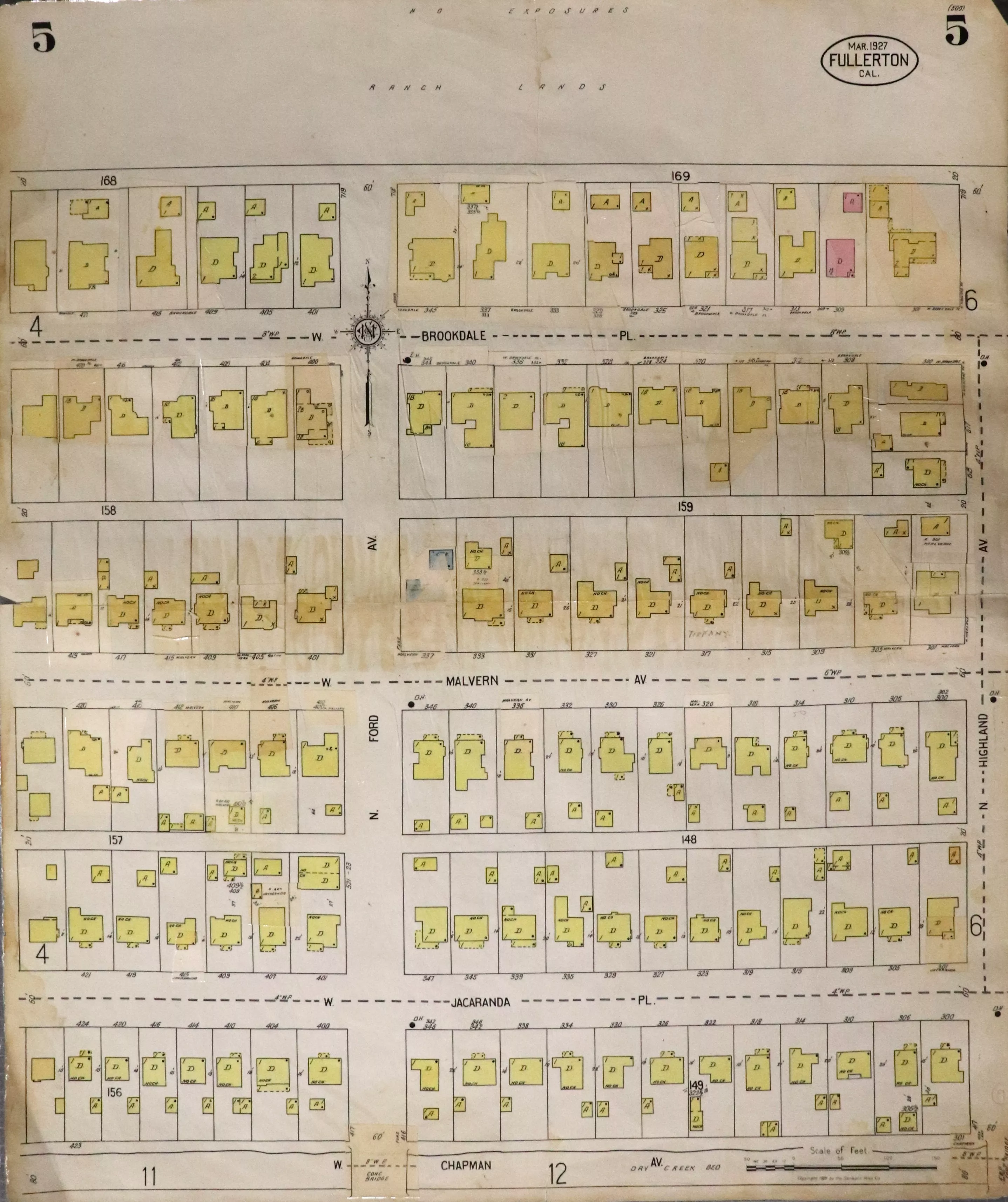 A digital scan of Sanborn Map 5 from 1959.