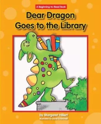 Dear dragon goes to the library Cover