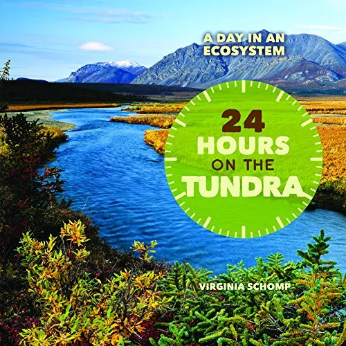 Cover of 24 Hours on the Tundra by Virginia Schomp showing a river.