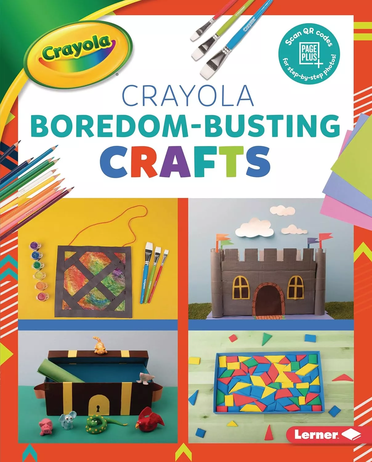 Cover of Crayola Boredom-Busting Crafts by Rebecca Felix.
