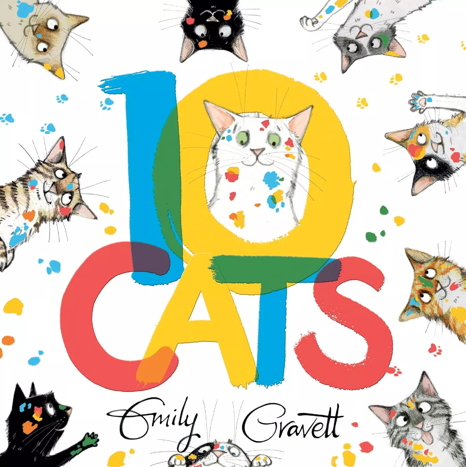 Cover of 10 Cats by Emily Gravett.