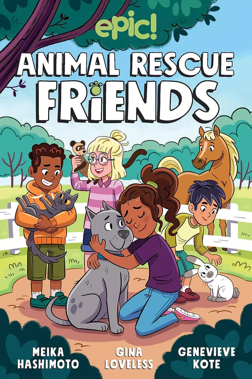 Cover of Animal Rescue Friends by Meika Hashimoto.