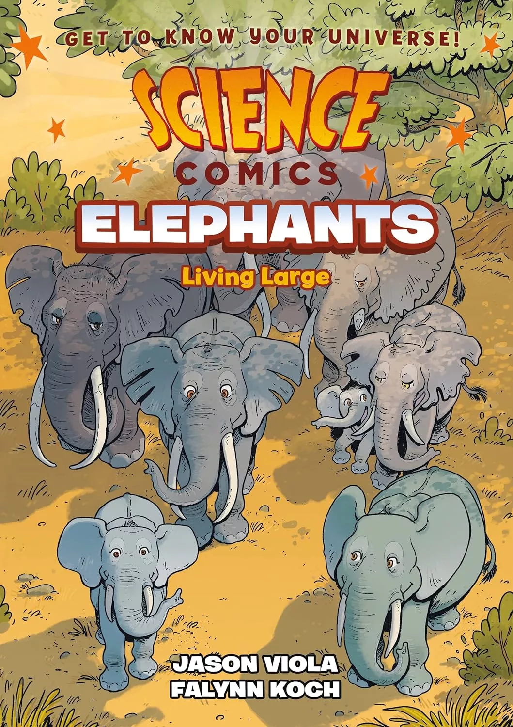 Cover of Elephants: Living Large by Jason Viola.