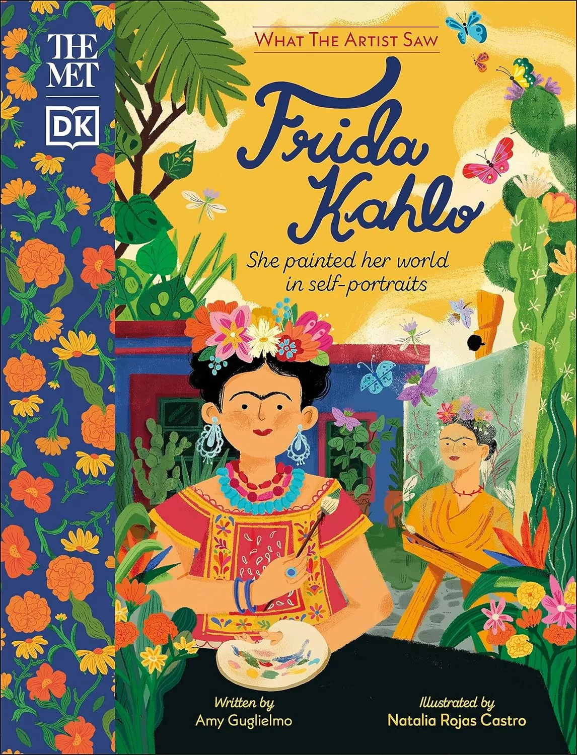 Cover of Frida Kahlo: She Painted Her World in Self-Portraits by Amy Guglielmo.