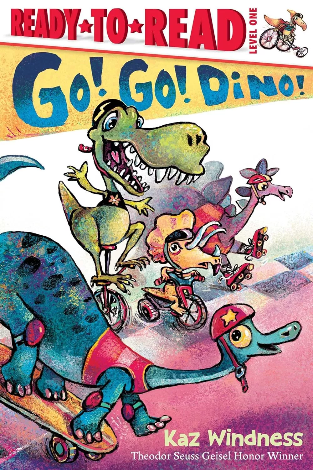 Cover Go! Go! Dino! by Kaz Windness.