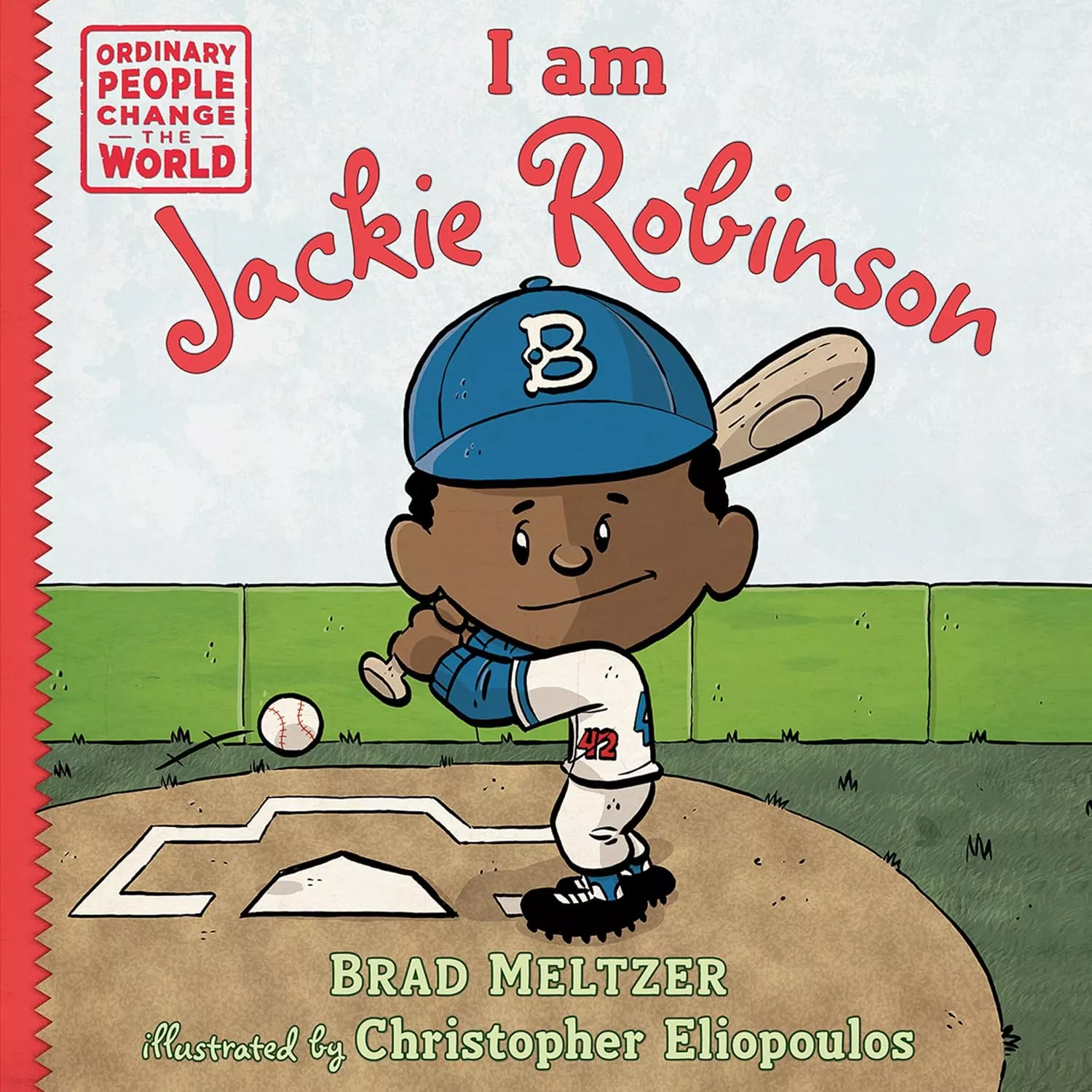 Cover of I am Jackie Robinson by Brad Meltzer.