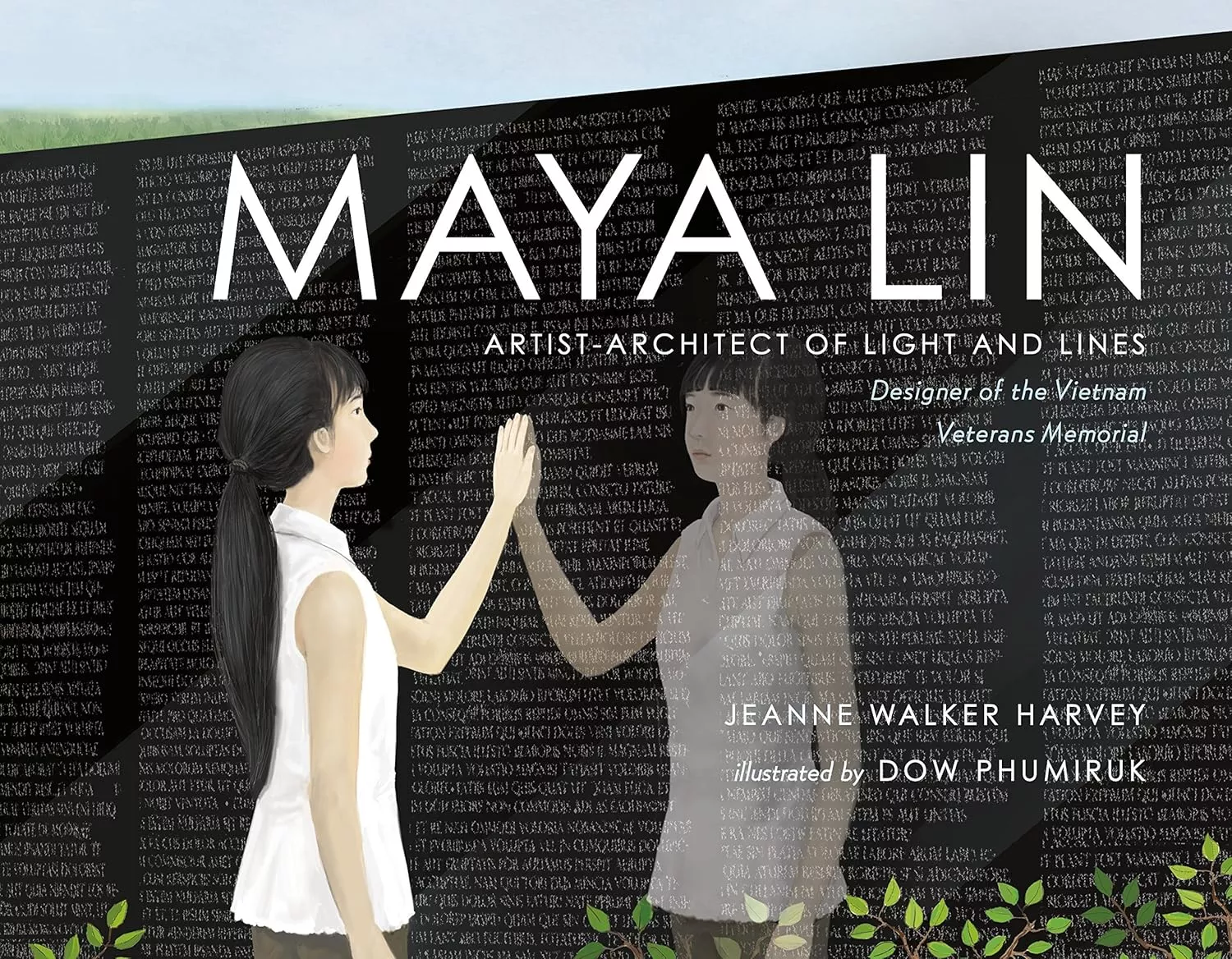 Cover of Maya Lin: Artist-Architect of Light and Lines by Jeanne Walker Harvey.