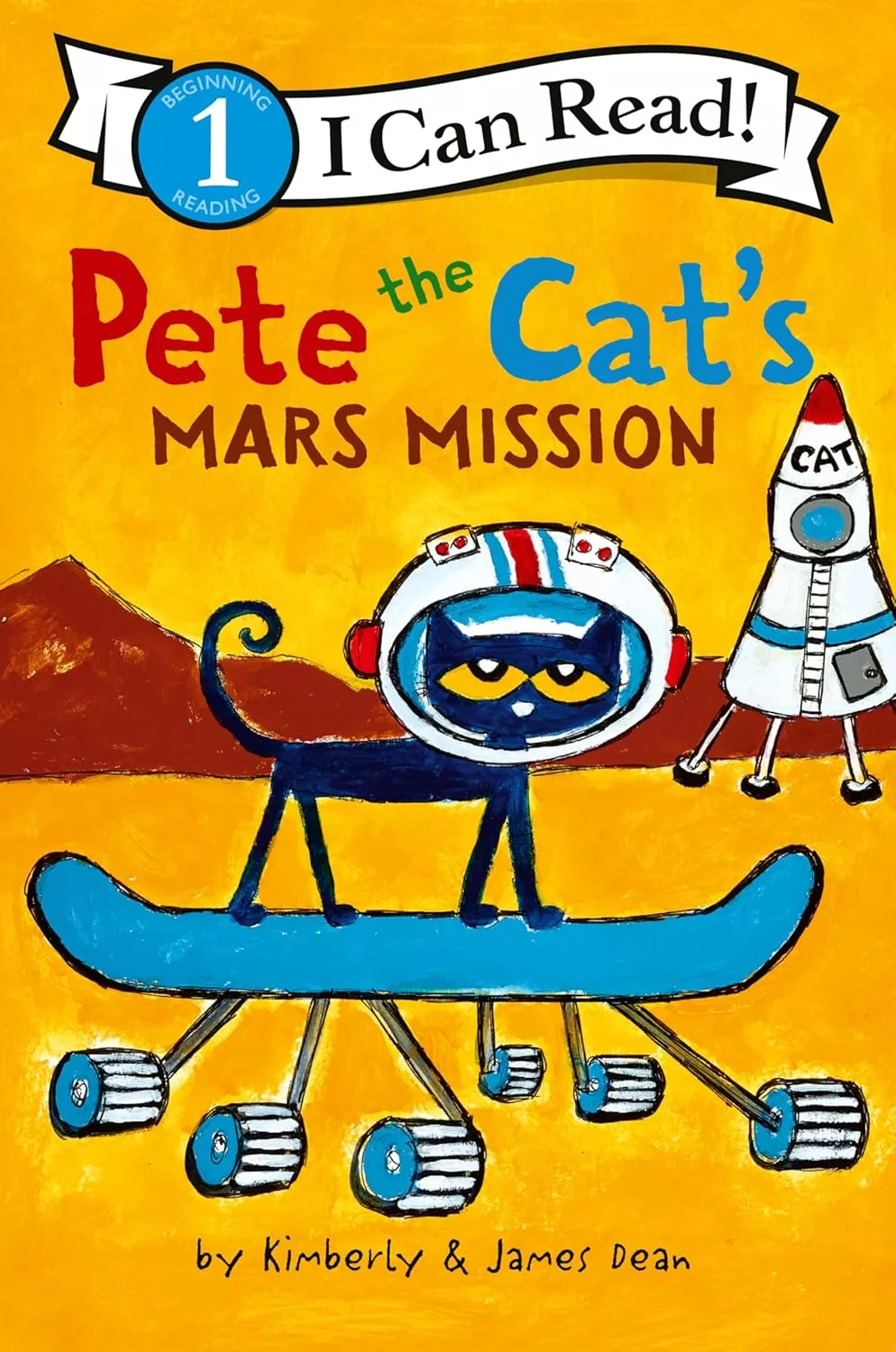 Cover of Pete the Cat's Mars Mission by Kim Dean.