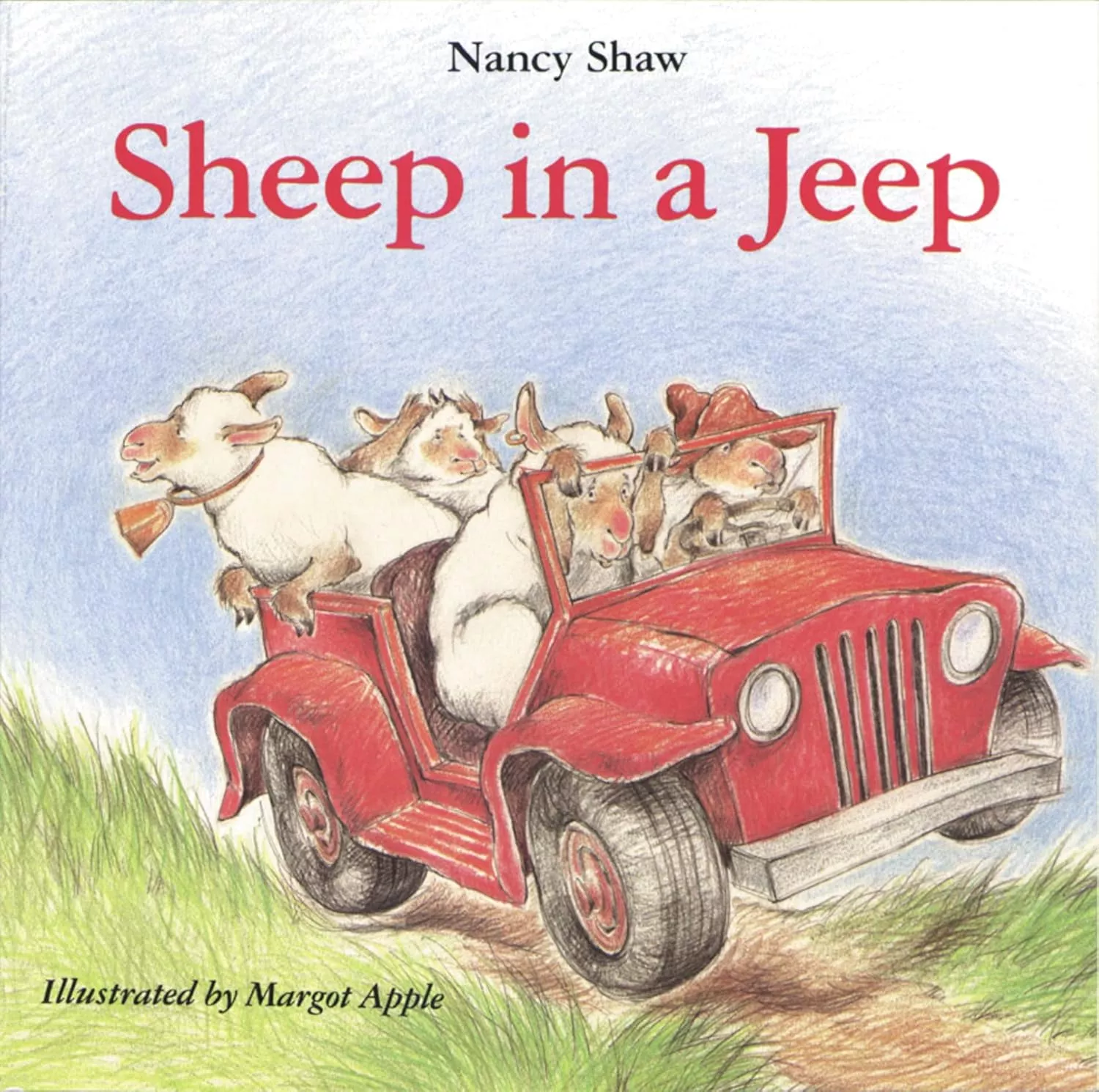 Cover of Sheep in a Jeep by Nancy Shaw. 