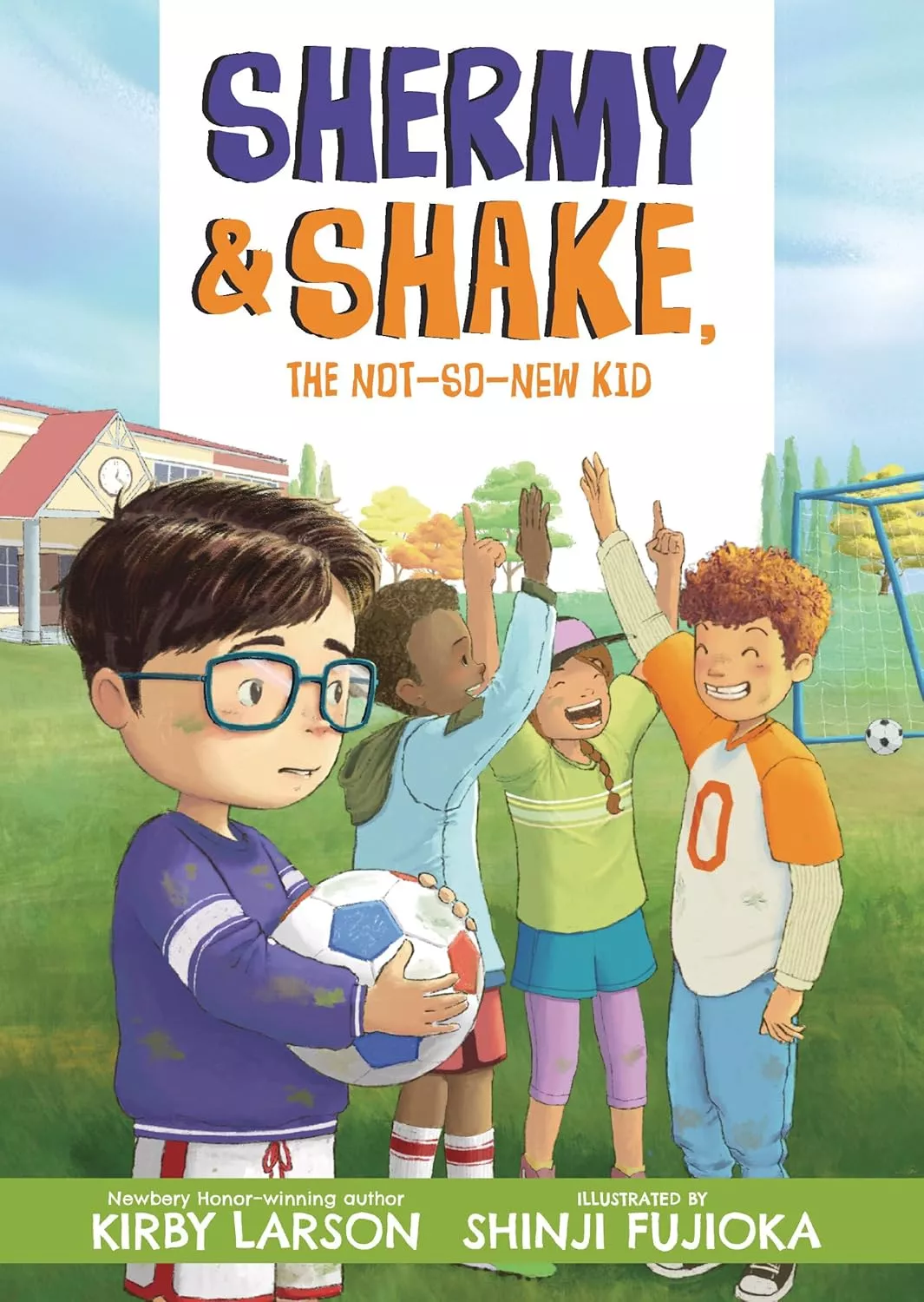 Cover of Shermy and Shake, the Not-So-New Kid by Kirby Larson.