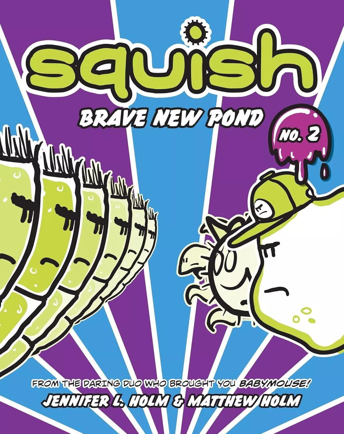 Cover of Squish: Brave New Pond by Jennifer L. Holm.
