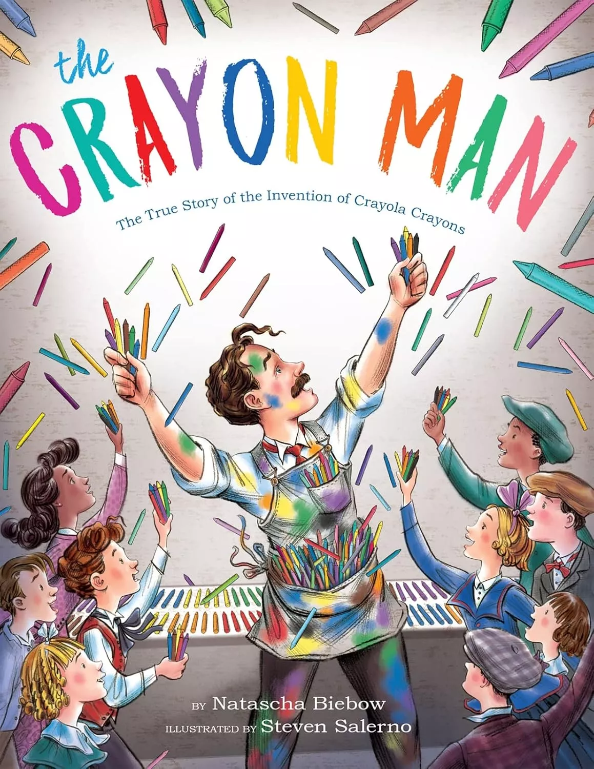 Cover of The Crayon Man by Natascha Biebow.