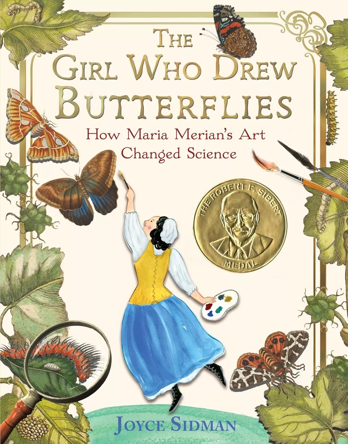 Cover of The Girl Who Drew Butterflies by Joyce Sidman.