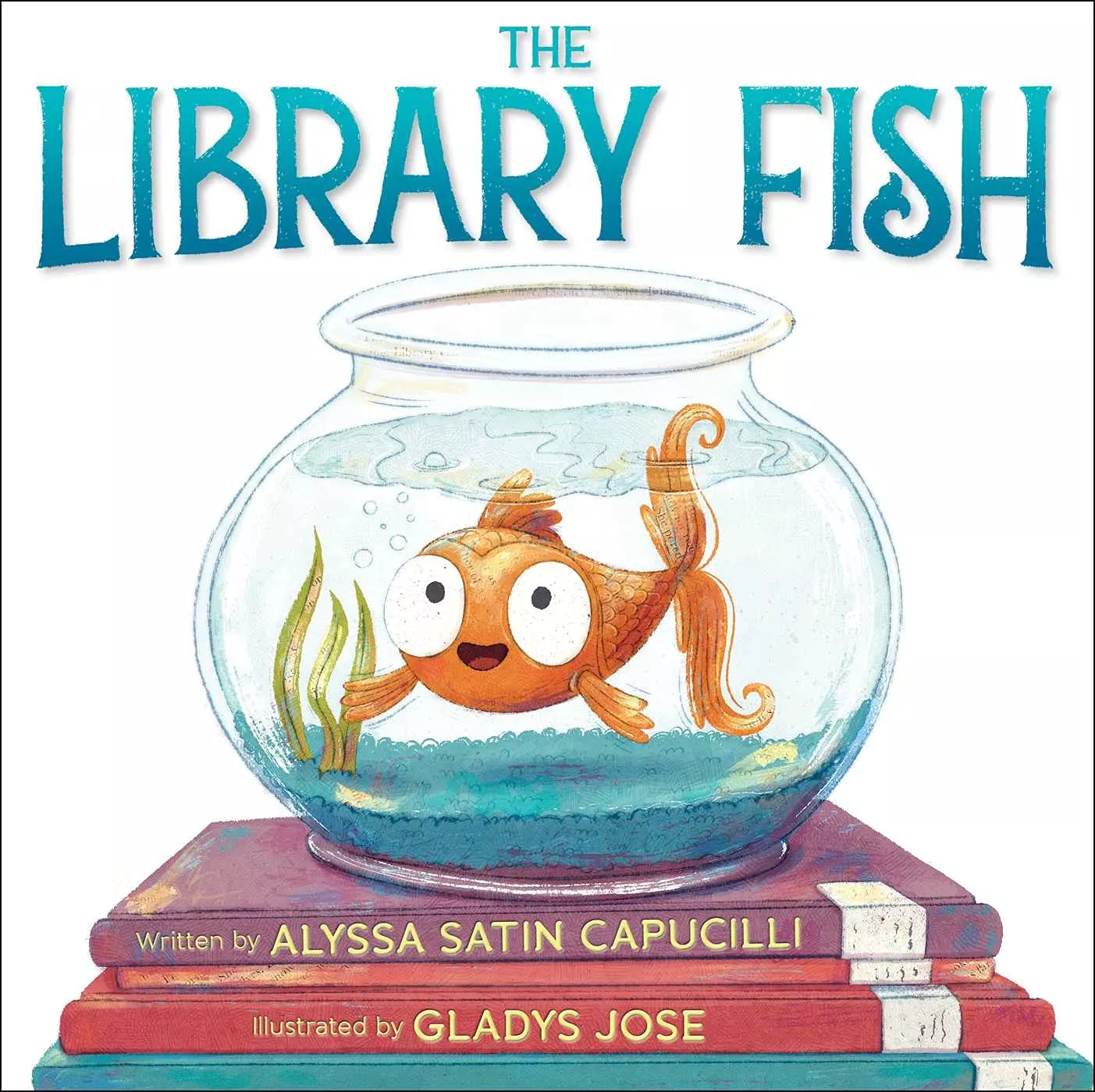 Cover of The Library Fish by Alyssa Capucilli.